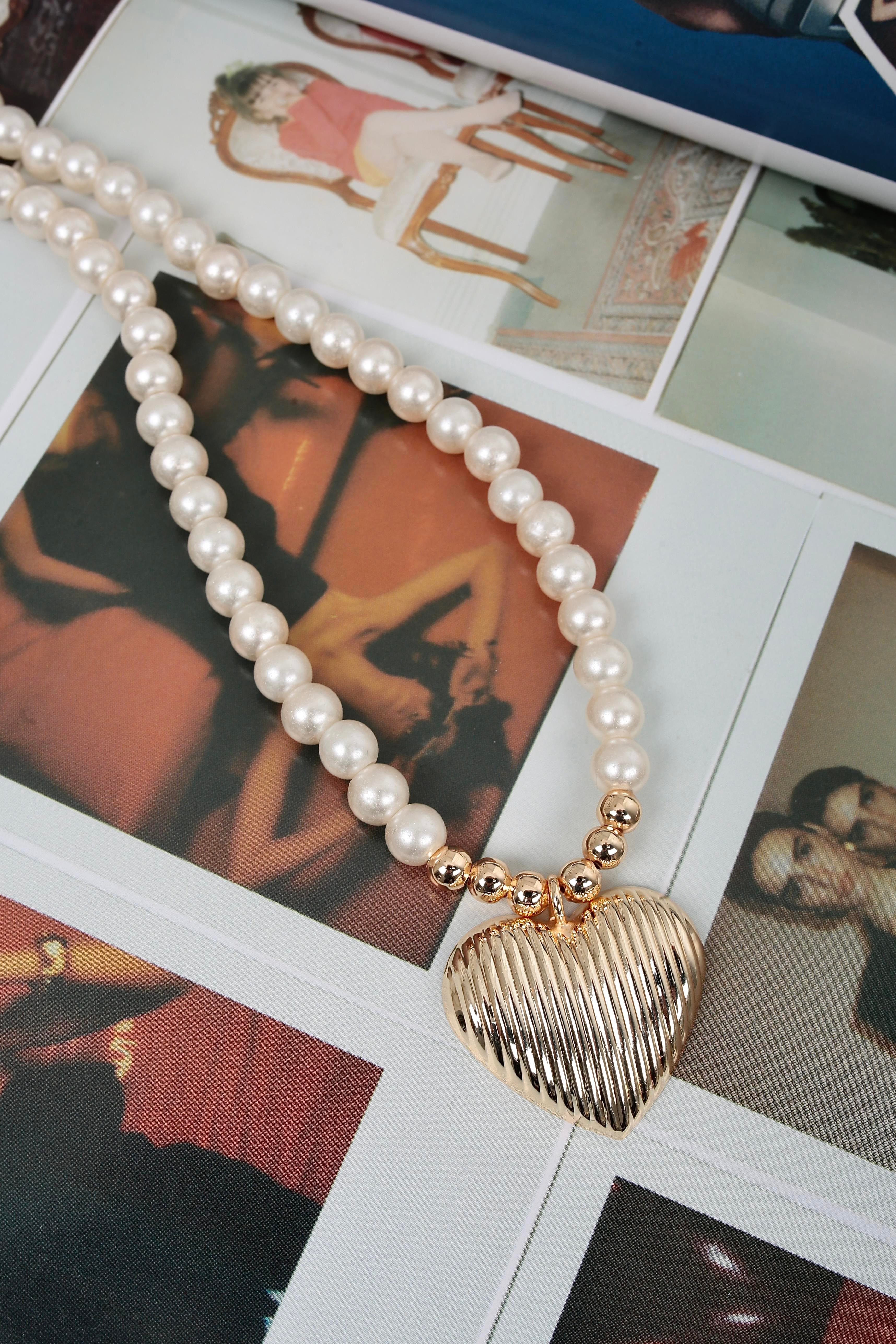 Gold Kalpli İnci Kolye KOLYE