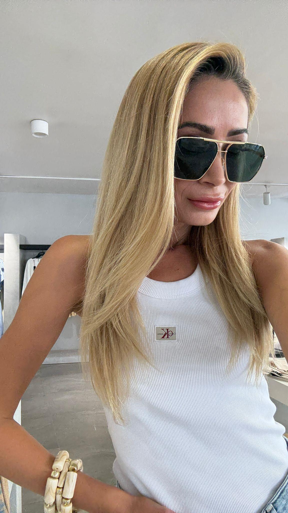 Gold Metal Çerçeve Yeşil Petek Gözlük(Ae2201 C5) GÜNEŞ GÖZLÜĞÜ | NO33