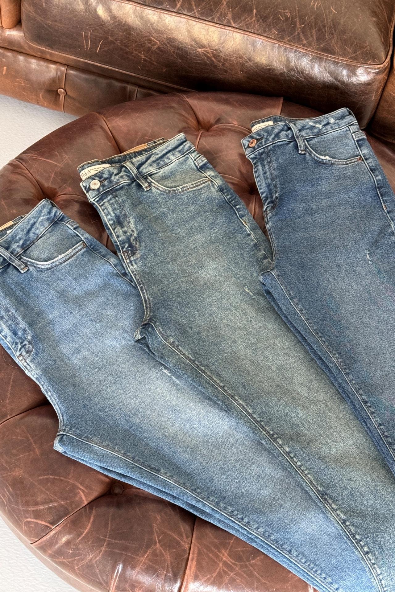 High Rise Full Likralı Büyük Beden Mom Jean JEAN