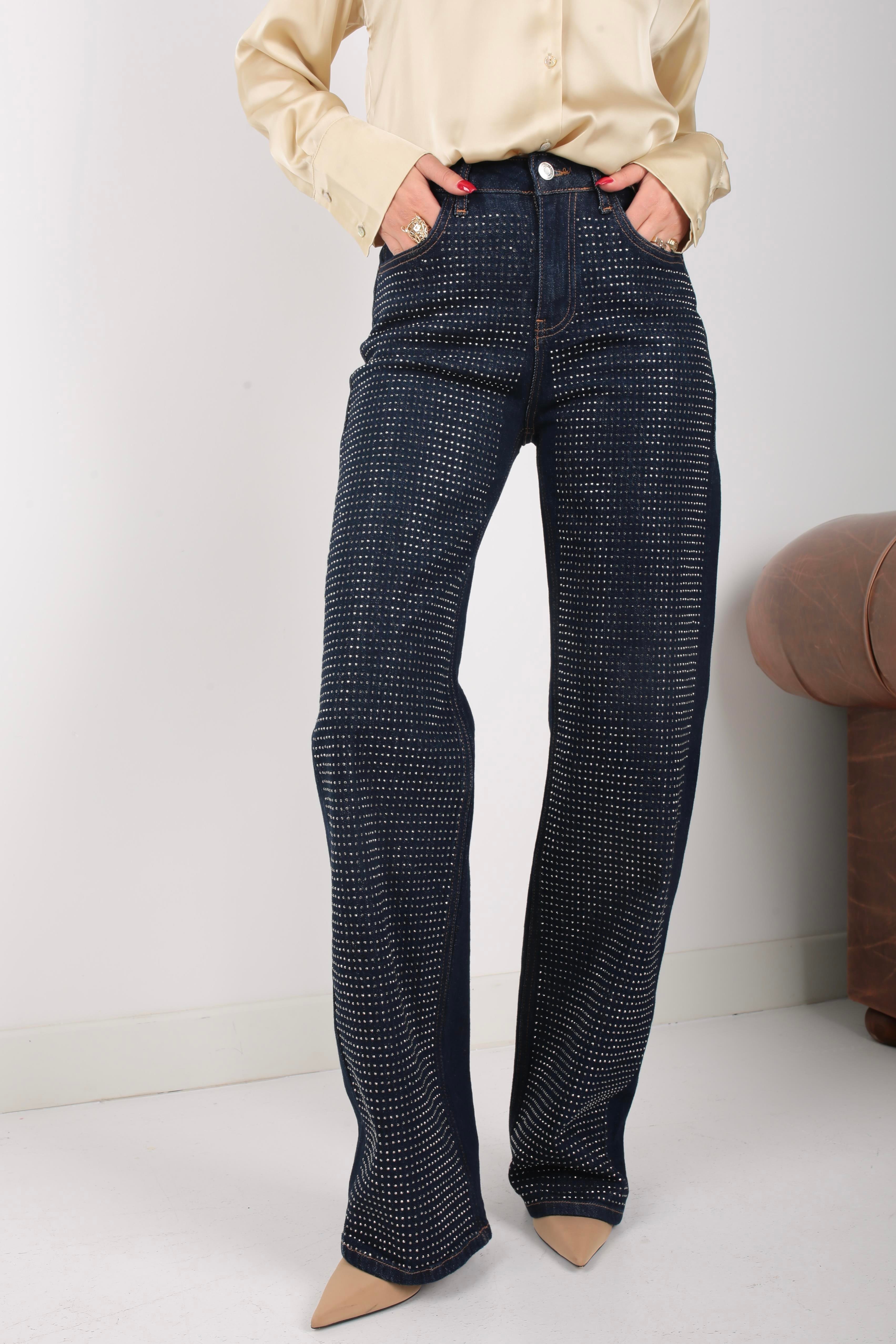 High Rise straıght Leg Taş İşli Jean(2003) JEAN