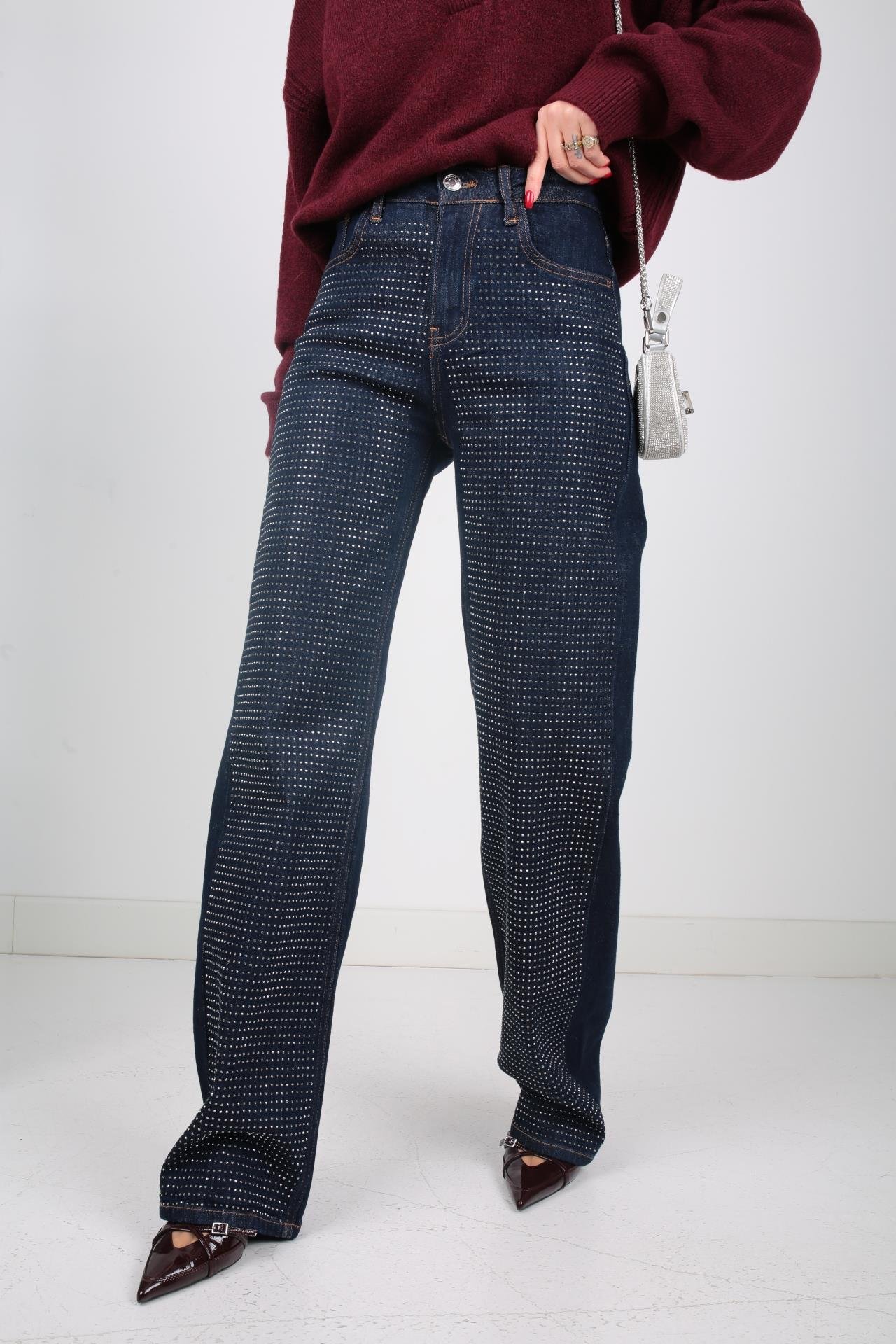 High Rise straıght Leg Taş İşli Jean(2003) JEAN