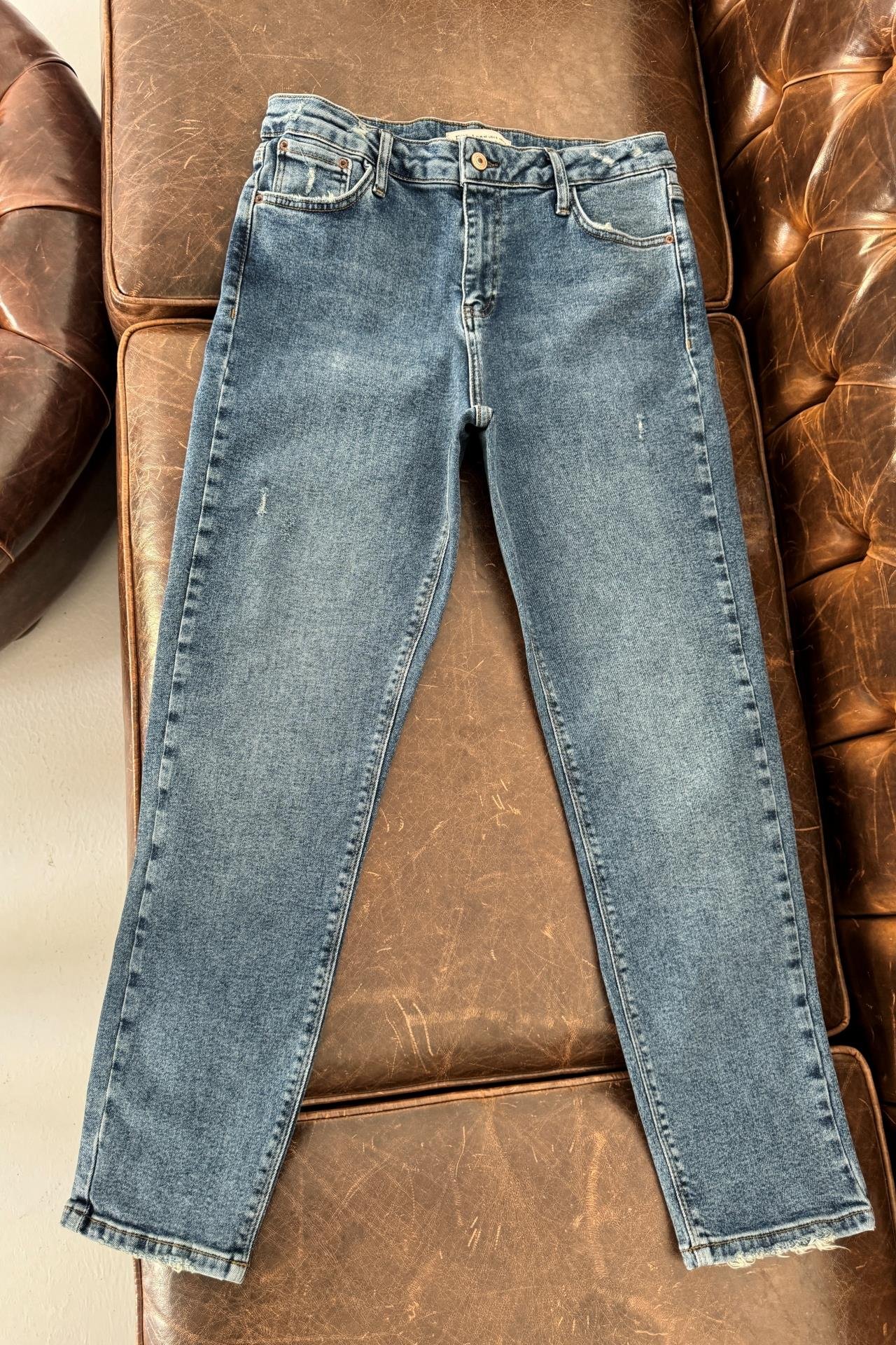 High Rise Tırnaklı Full Likralı Büyük Beden Jean JEAN