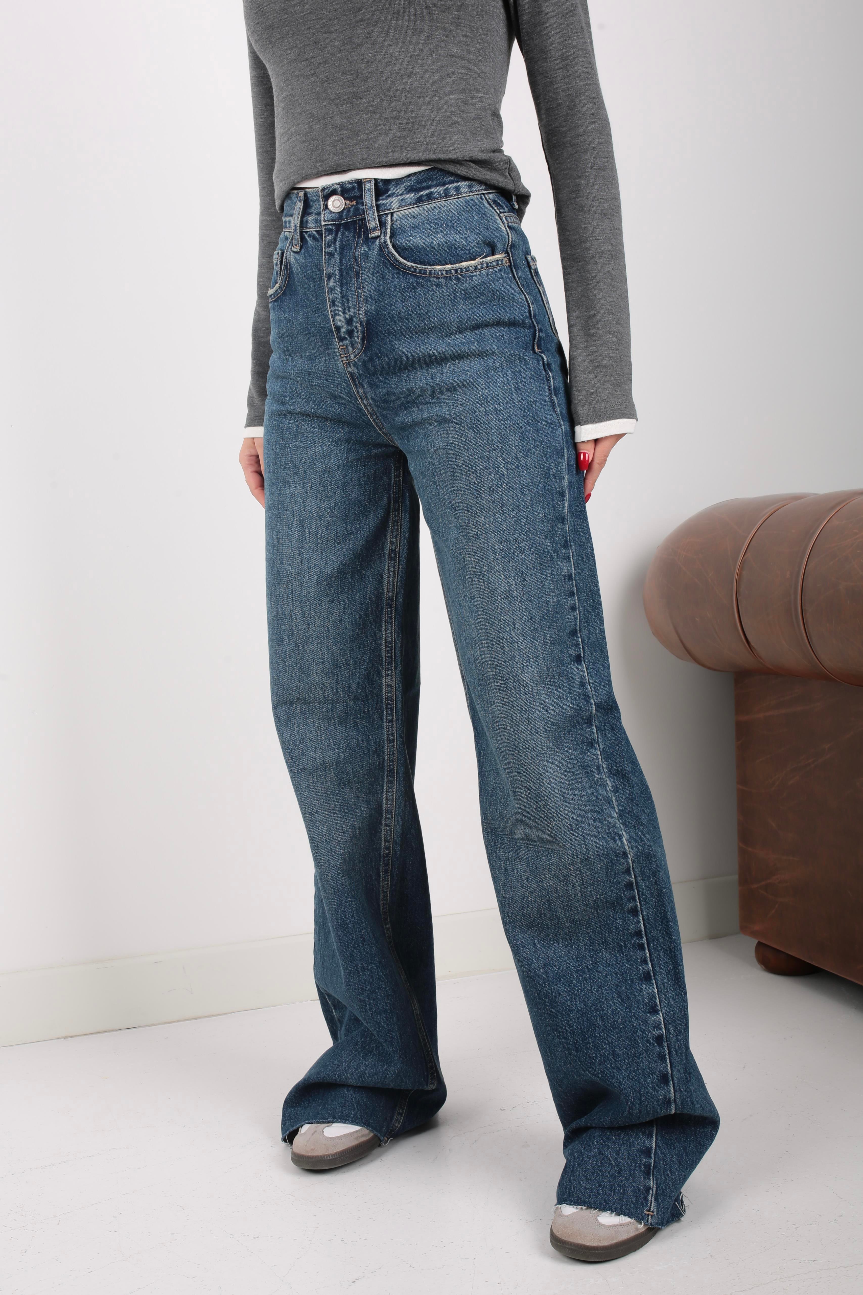 Hıgh Rise Wide Leg Full Length(1951-3)) JEAN