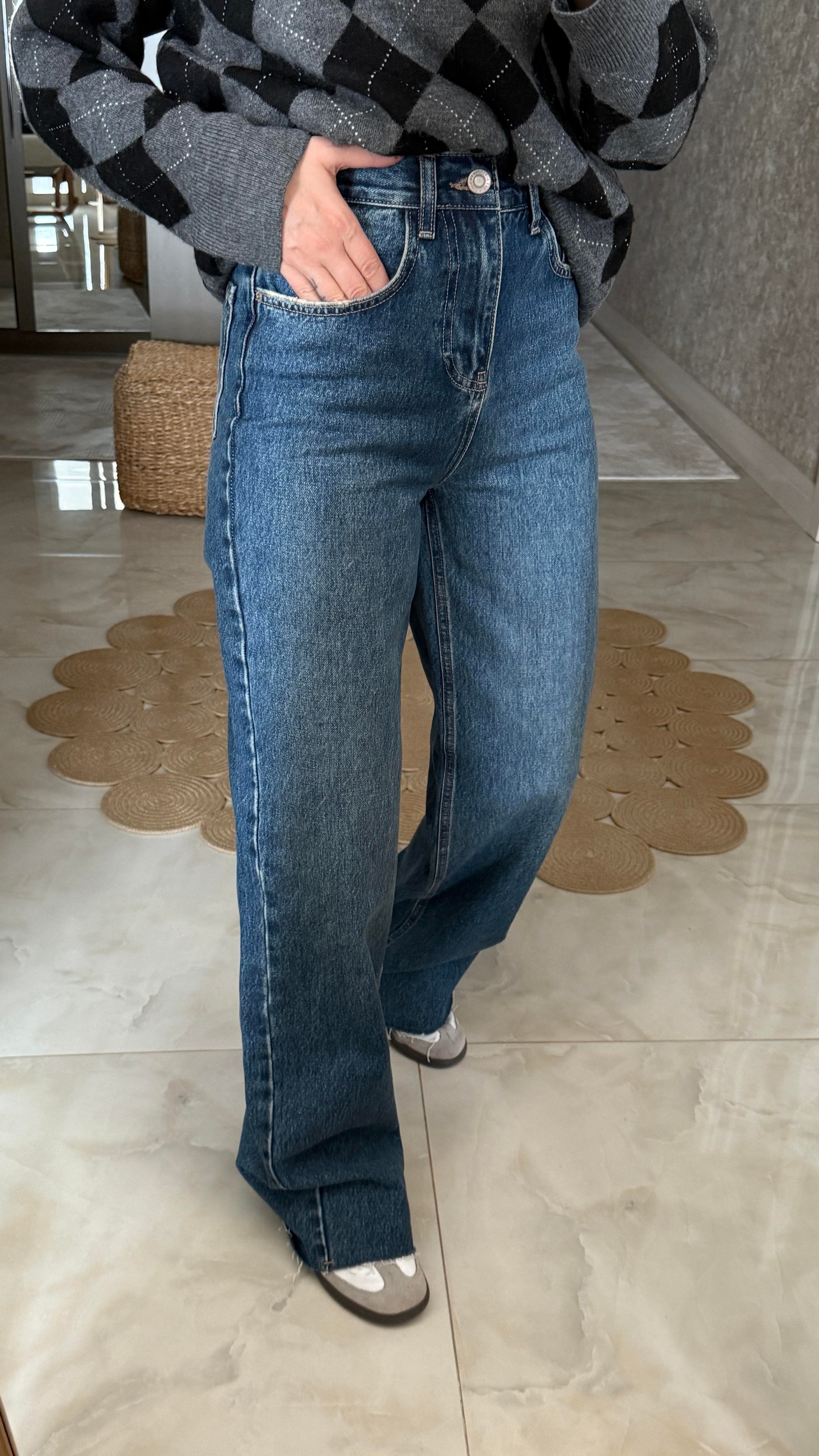 Hıgh Rise Wide Leg Full Length(1951-3)) JEAN