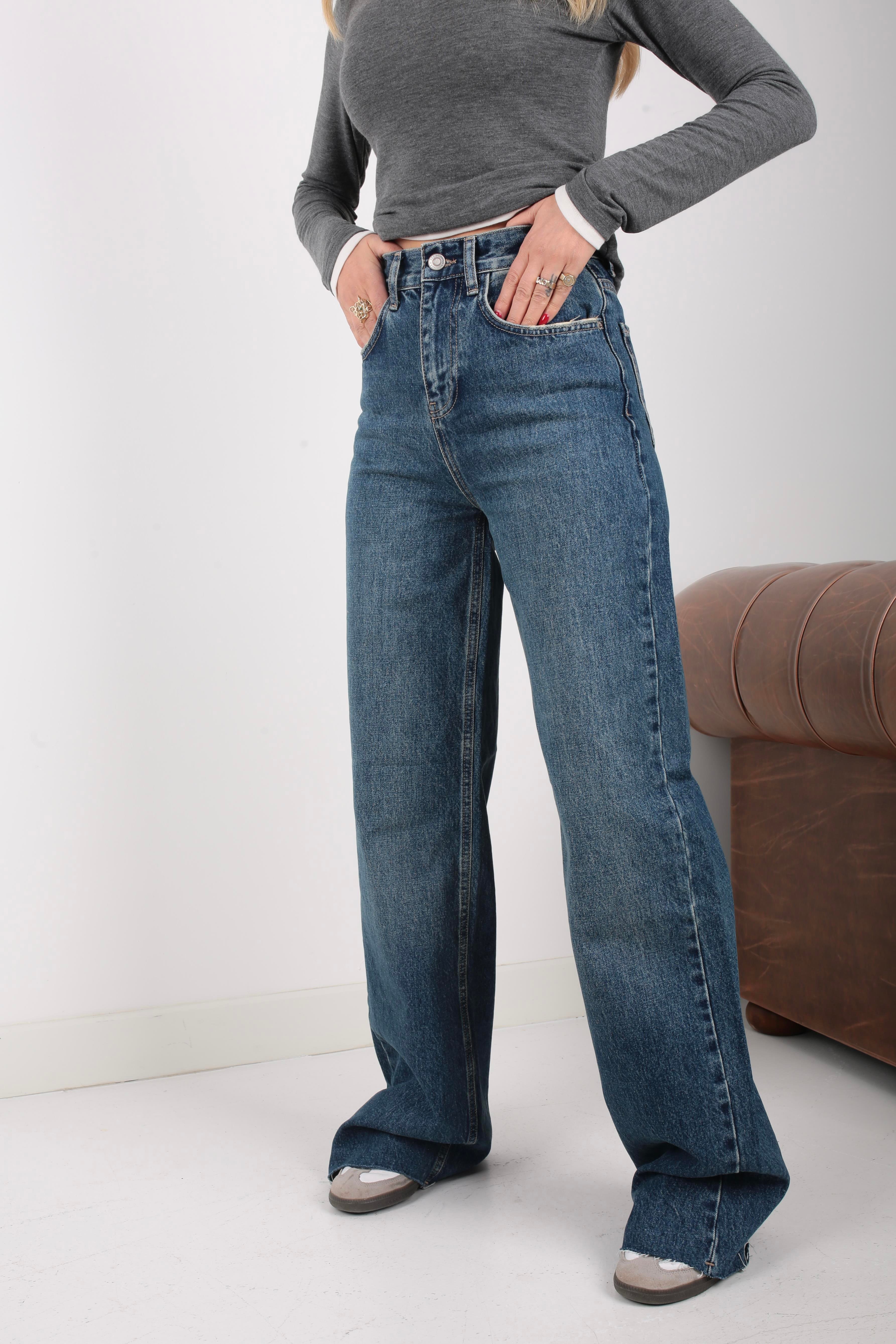 Hıgh Rise Wide Leg Full Length(1951-3)) JEAN