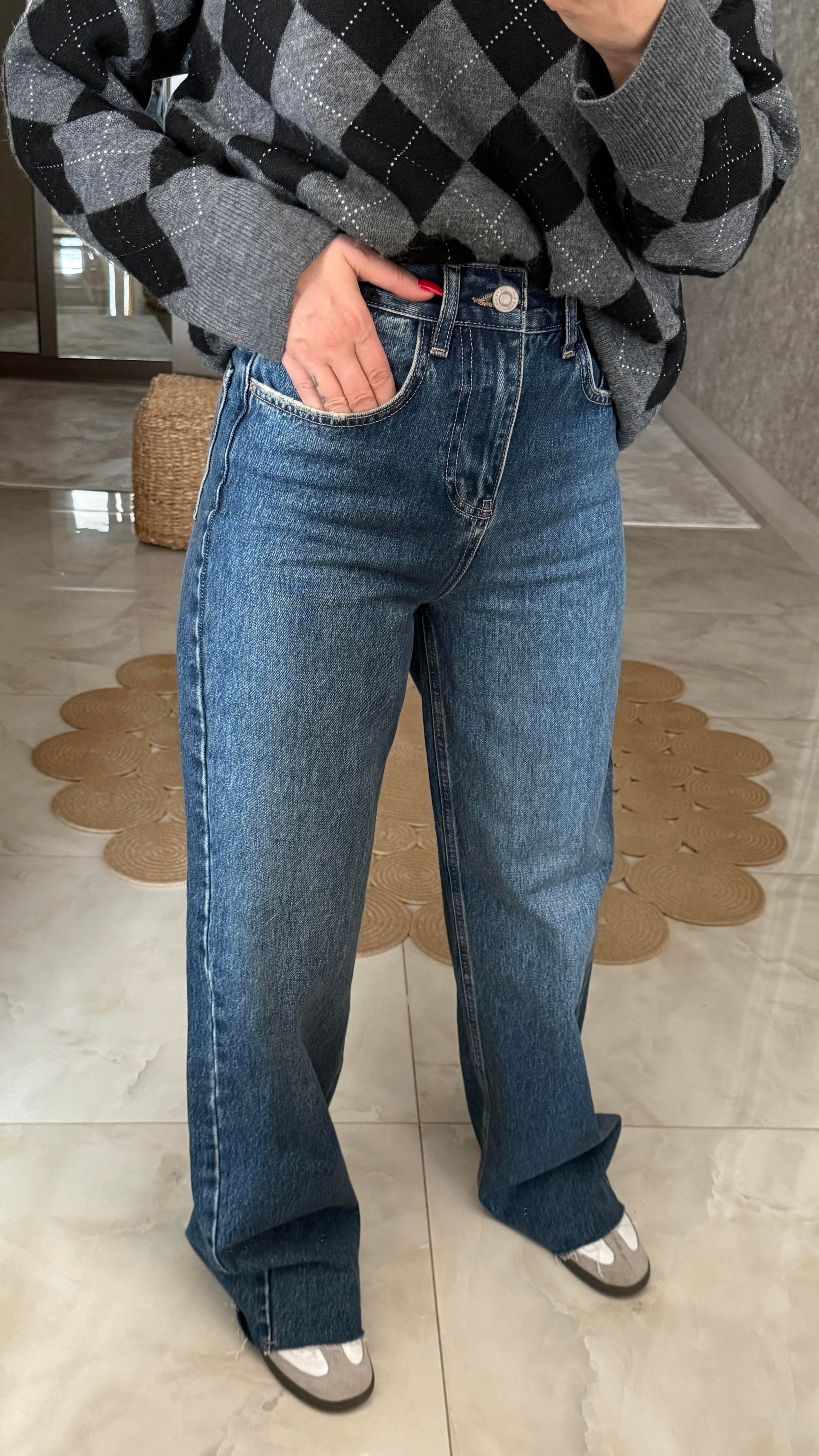 Hıgh Rise Wide Leg Full Length(1951-3)) JEAN