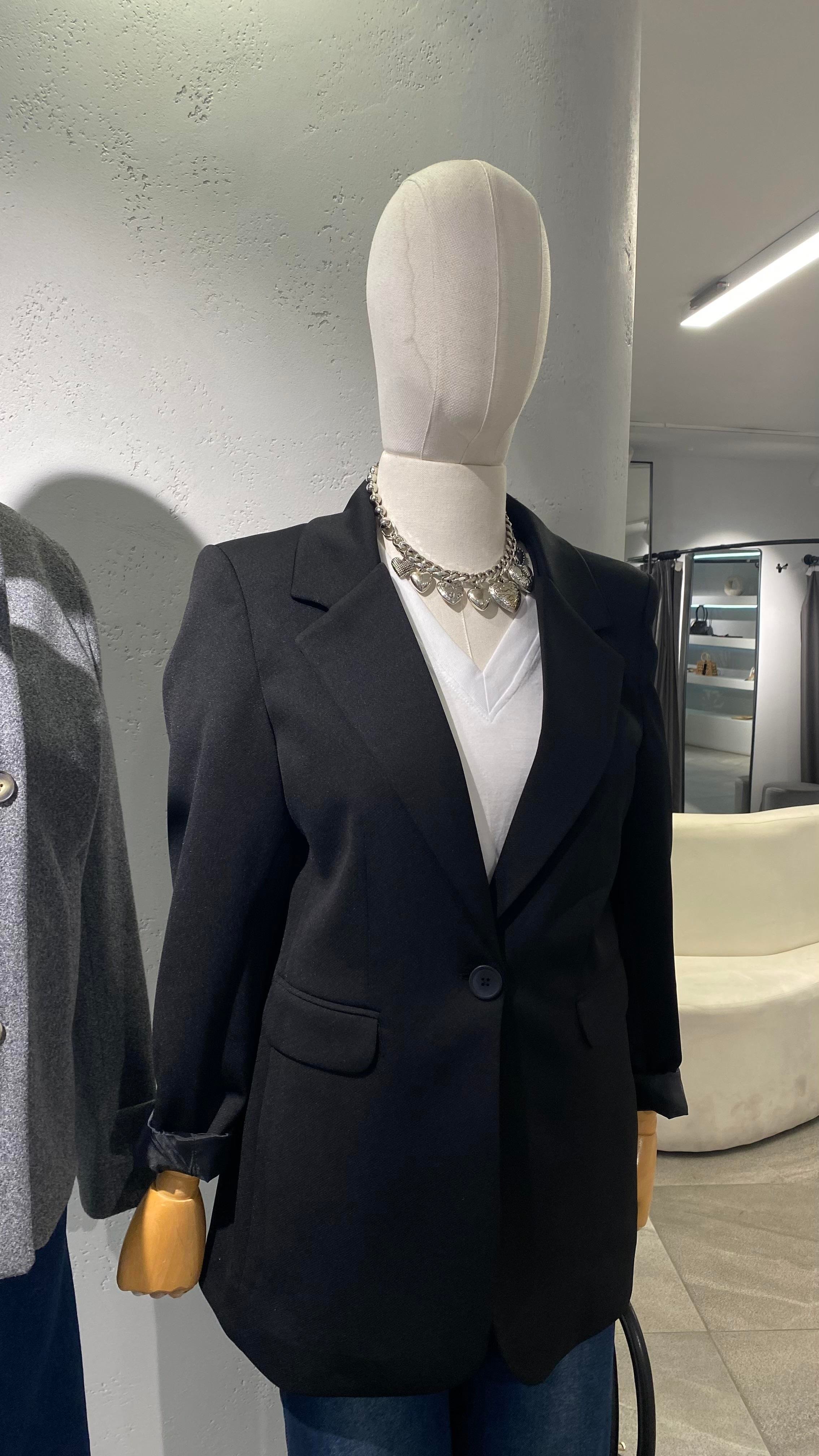 Kapak Cepli Siyah Blazer Ceket CEKET | NO33