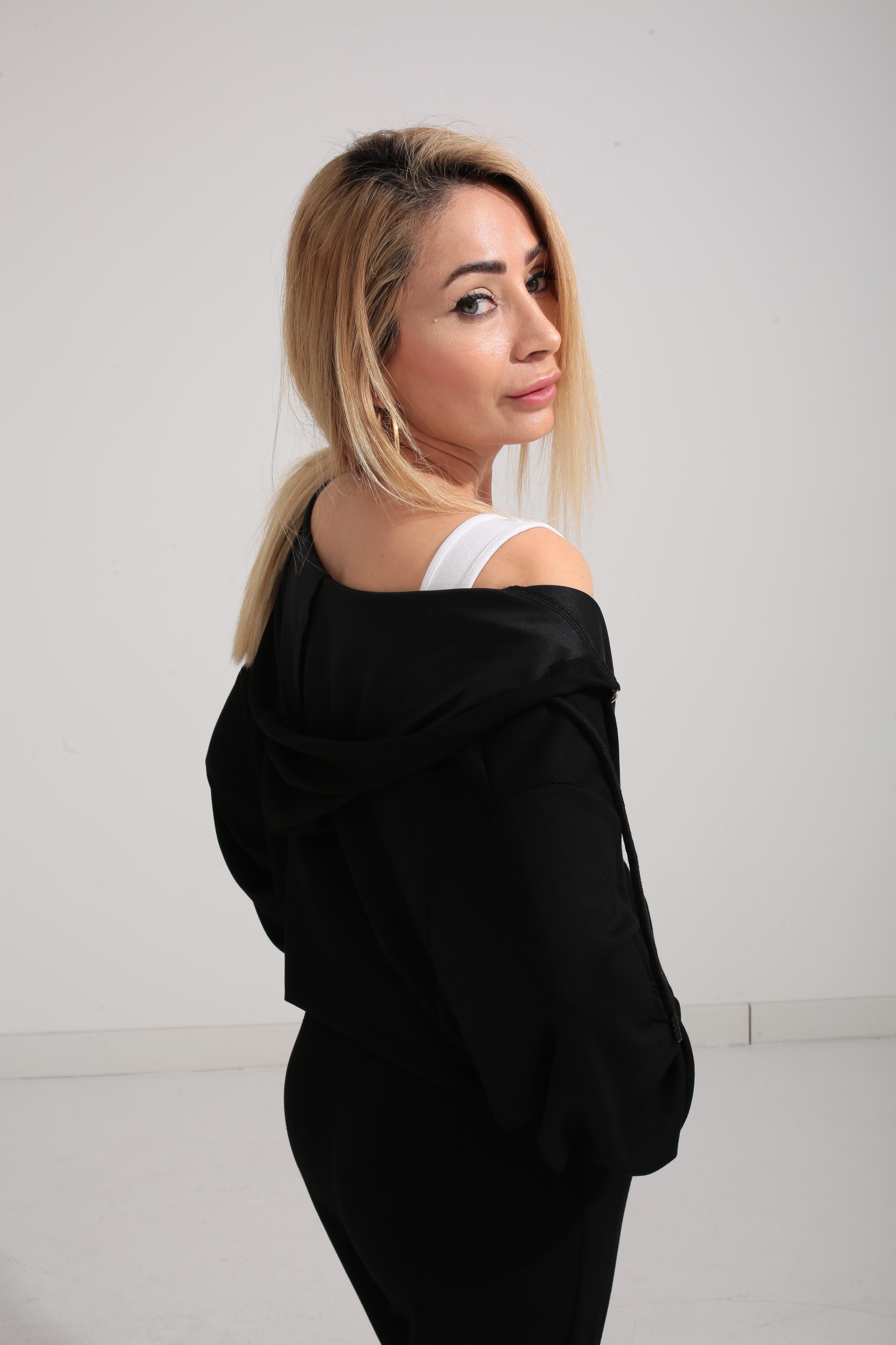 Kapişonlu Altı Stoperli Siyah Spor Takım SPOR TAKIMLAR | NO33