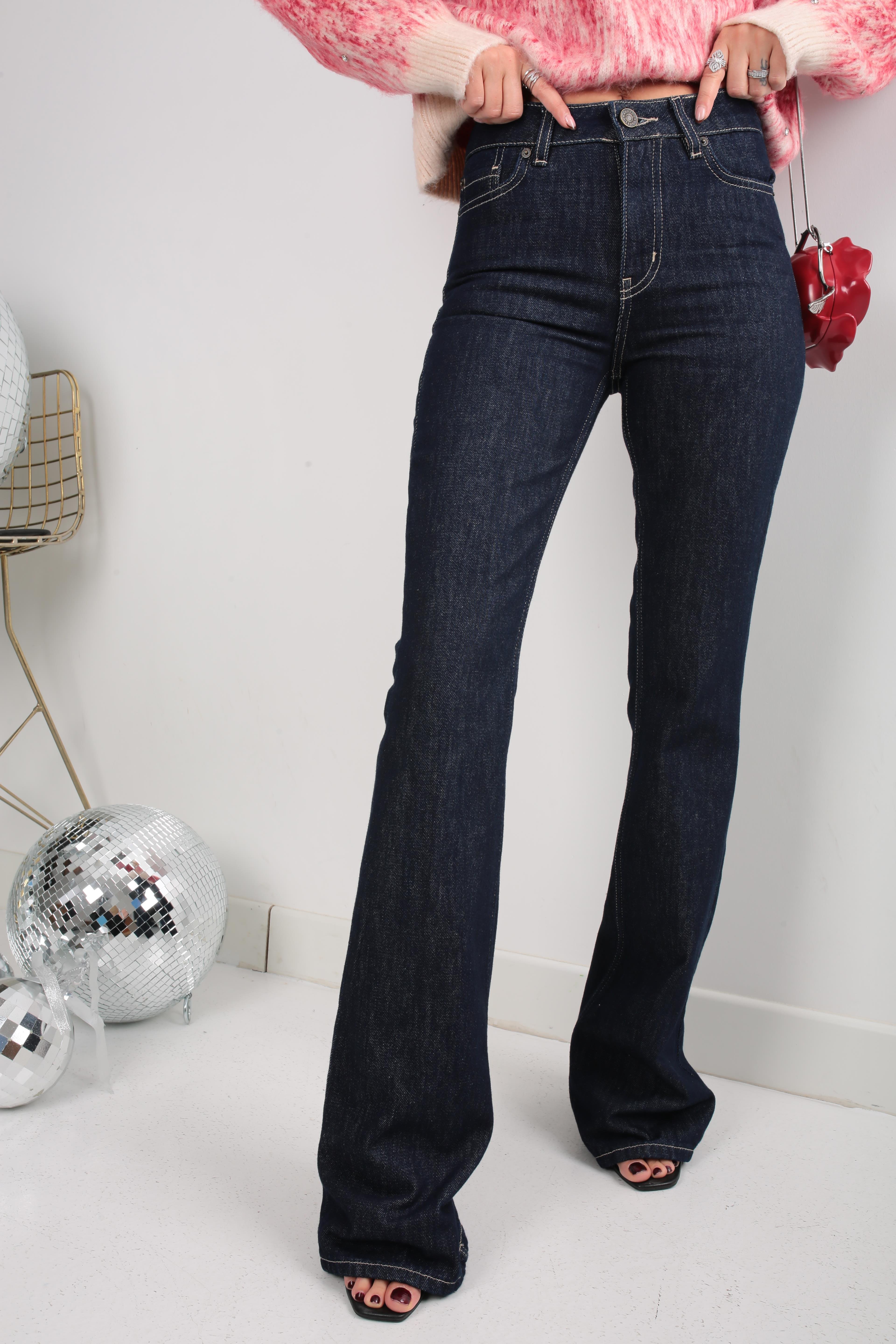 Lacivert ispanyol Paça Jean JEAN