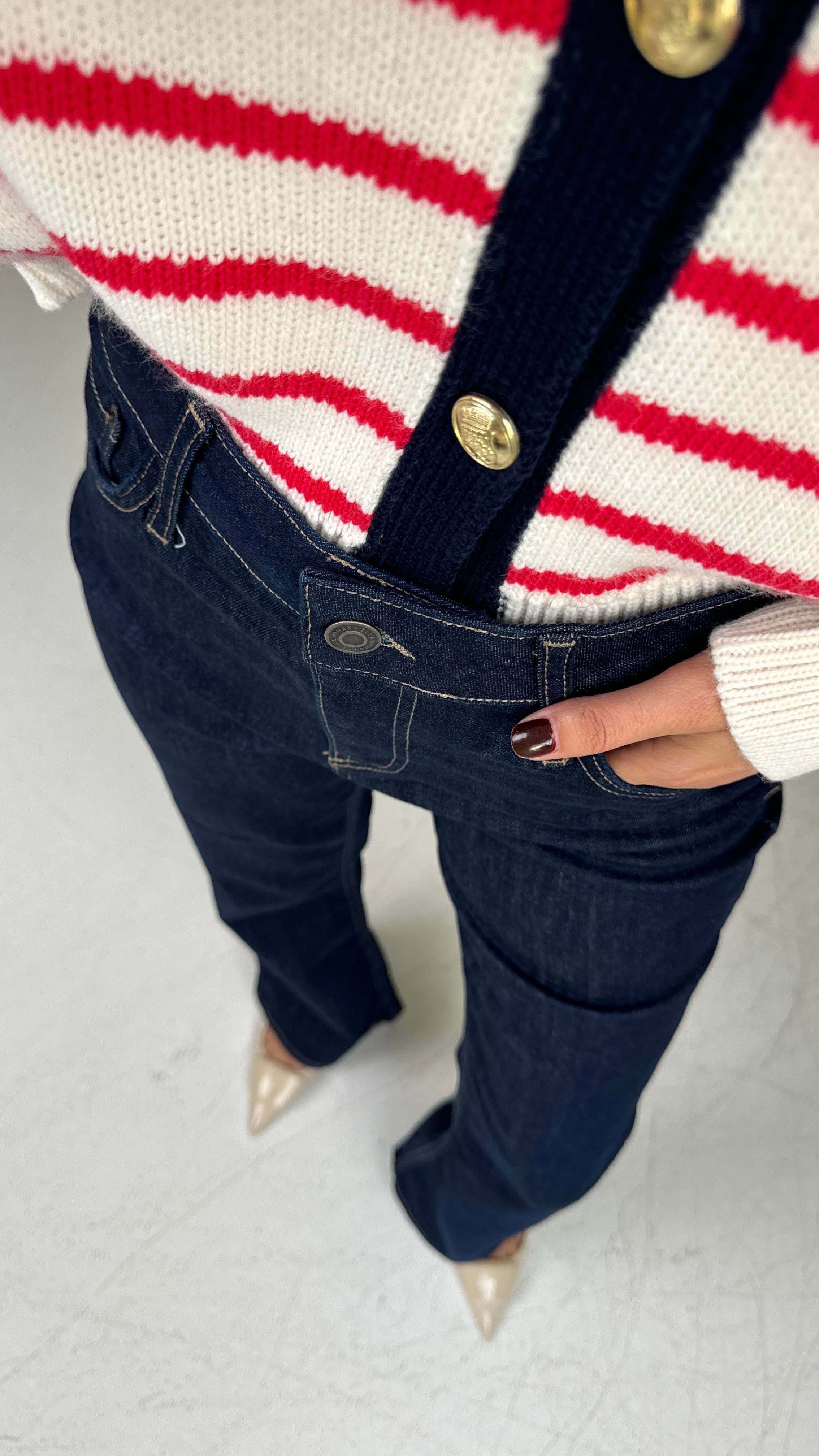 Lacivert Likralı Flare Jean(1774-2) JEAN