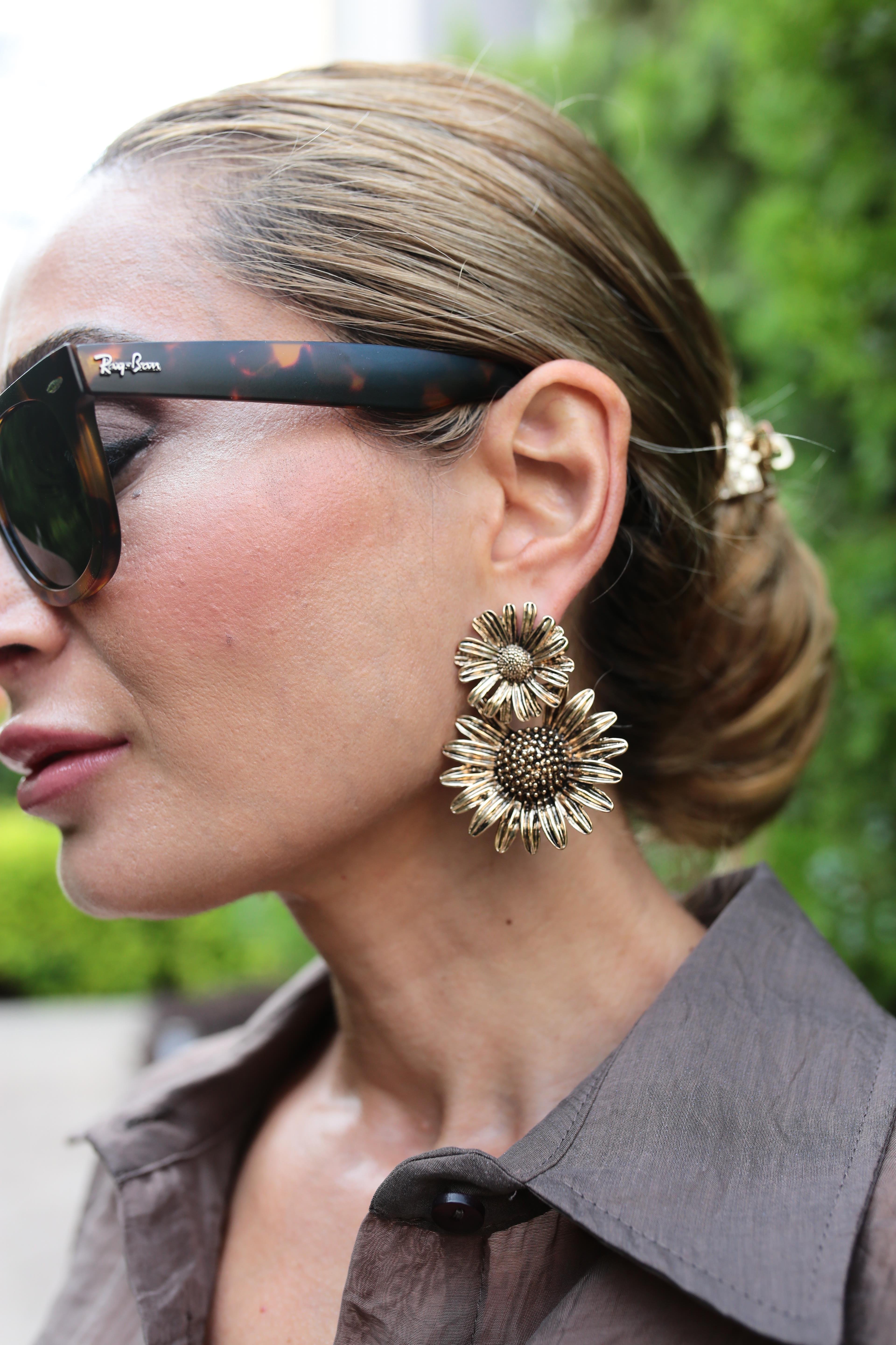 Leopar Desen Kemik Çerçeve Siyah Gözlük GÜNEŞ GÖZLÜĞÜ | NO33