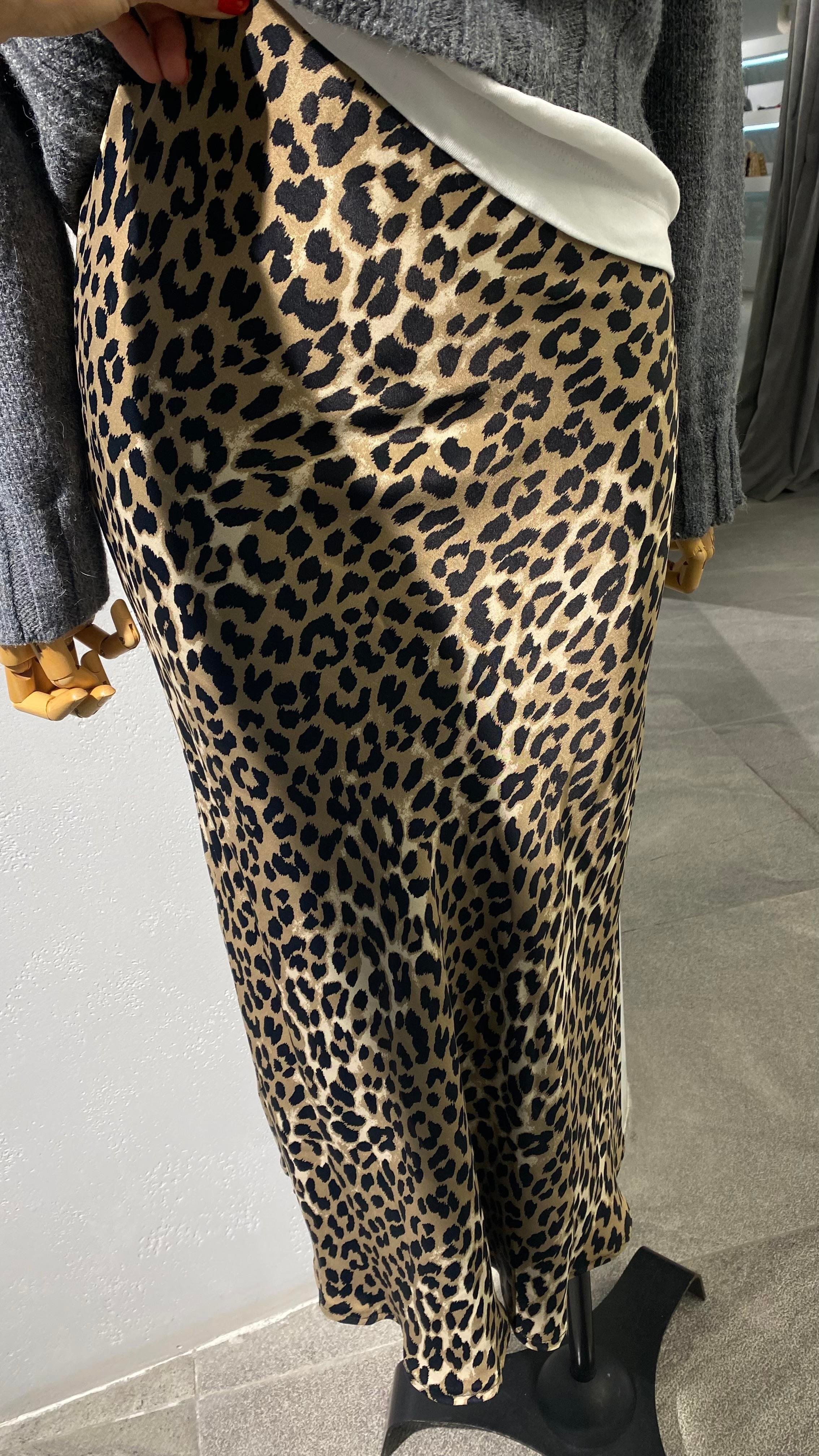 Leopar Desen Saten Etek ETEK | NO33