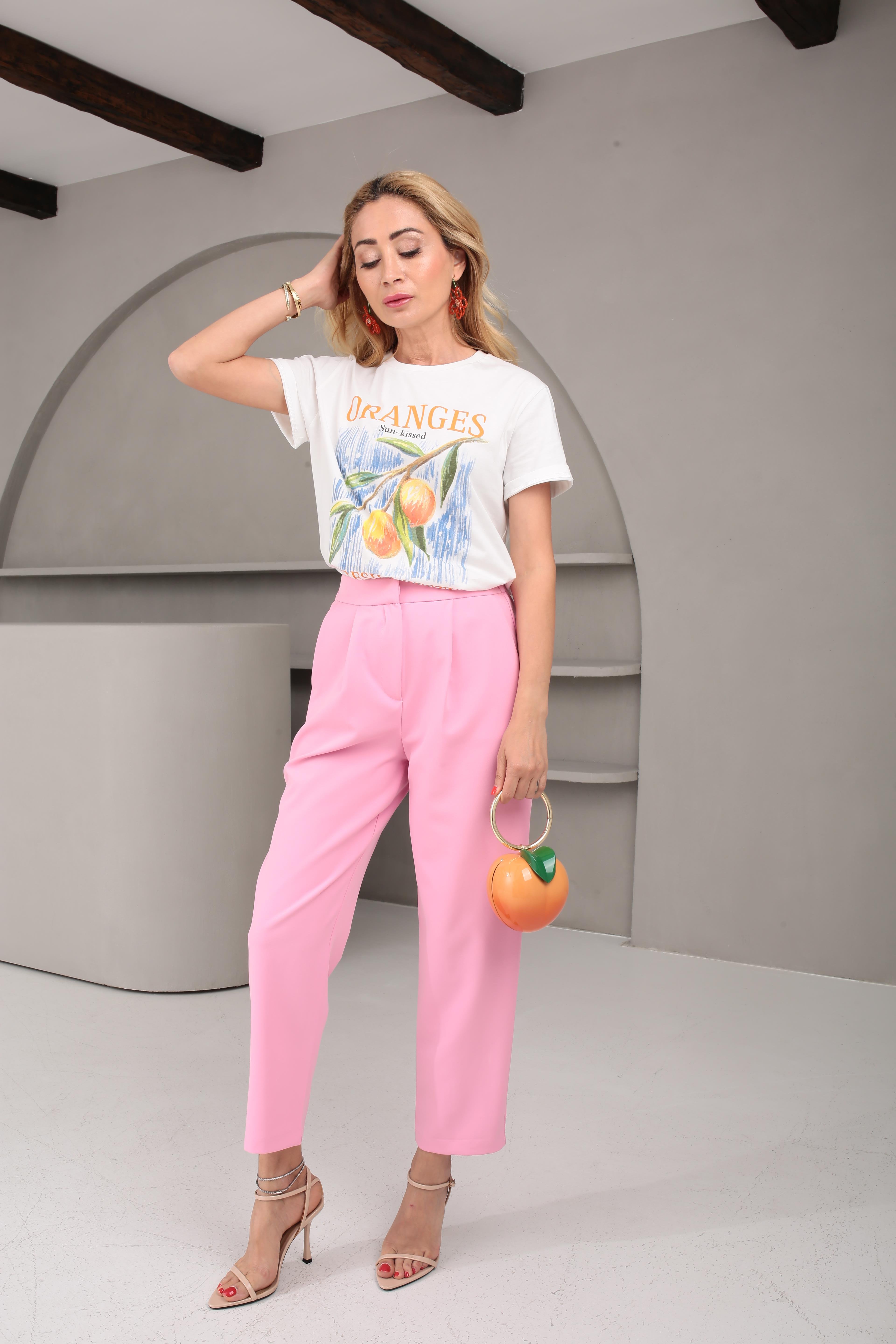 Meyve Baskılı  Basic Tshirt T-SHİRT | NO33