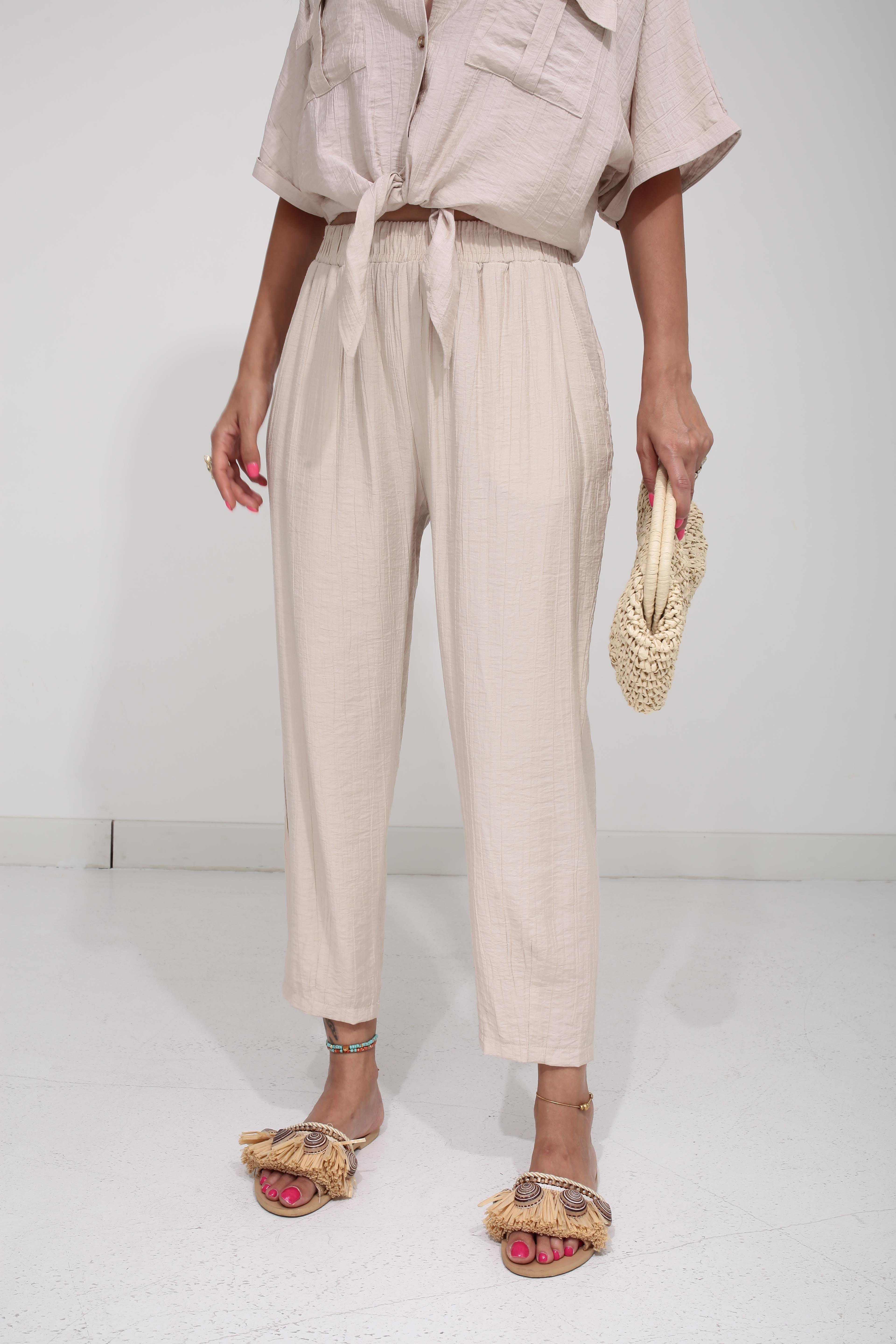 Önden Bağlamalı Taş Gömlek Takım TAKIM | NO33