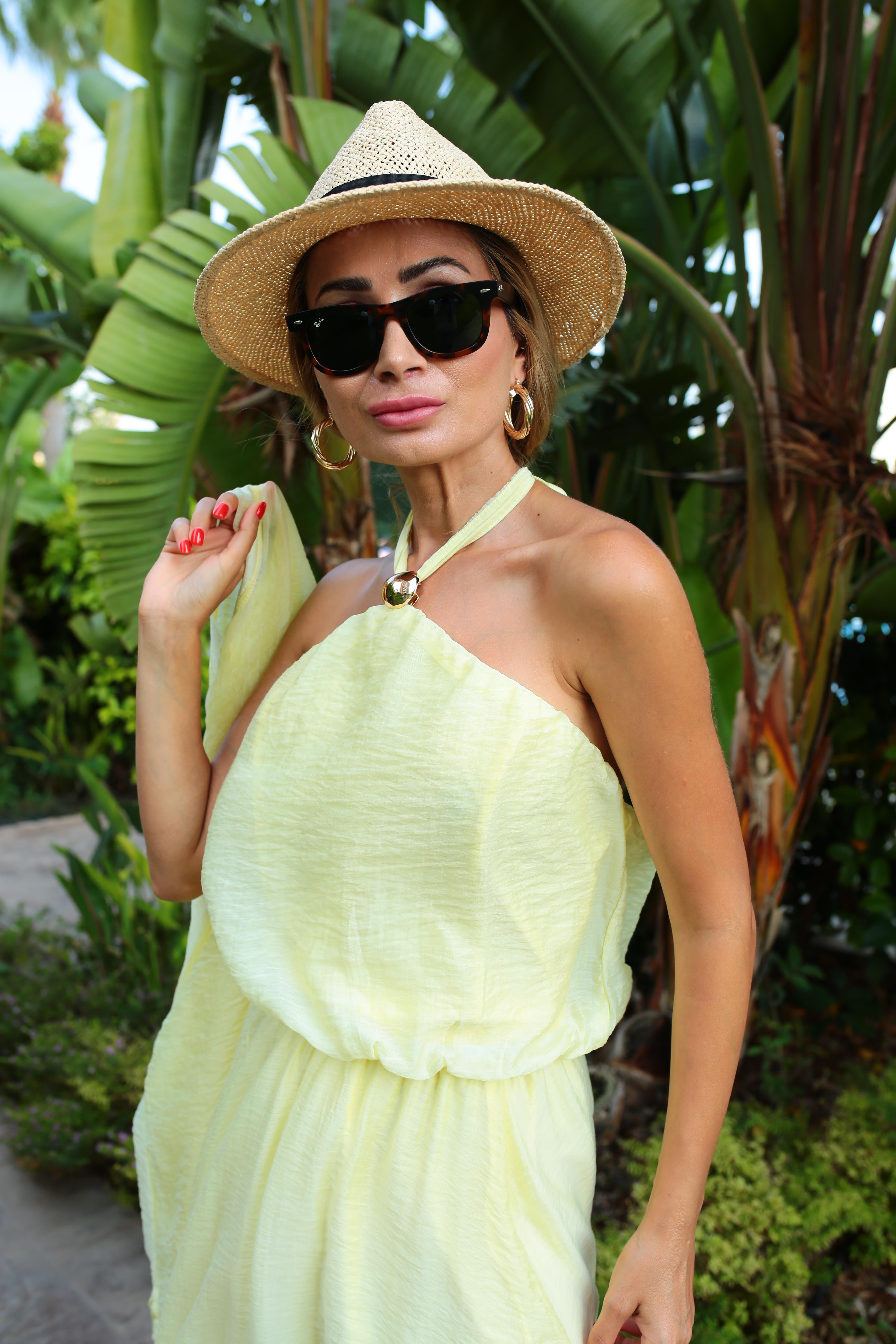 Sarı Vual Kumaş Kimonolu Üçlü Takım TAKIM | NO33