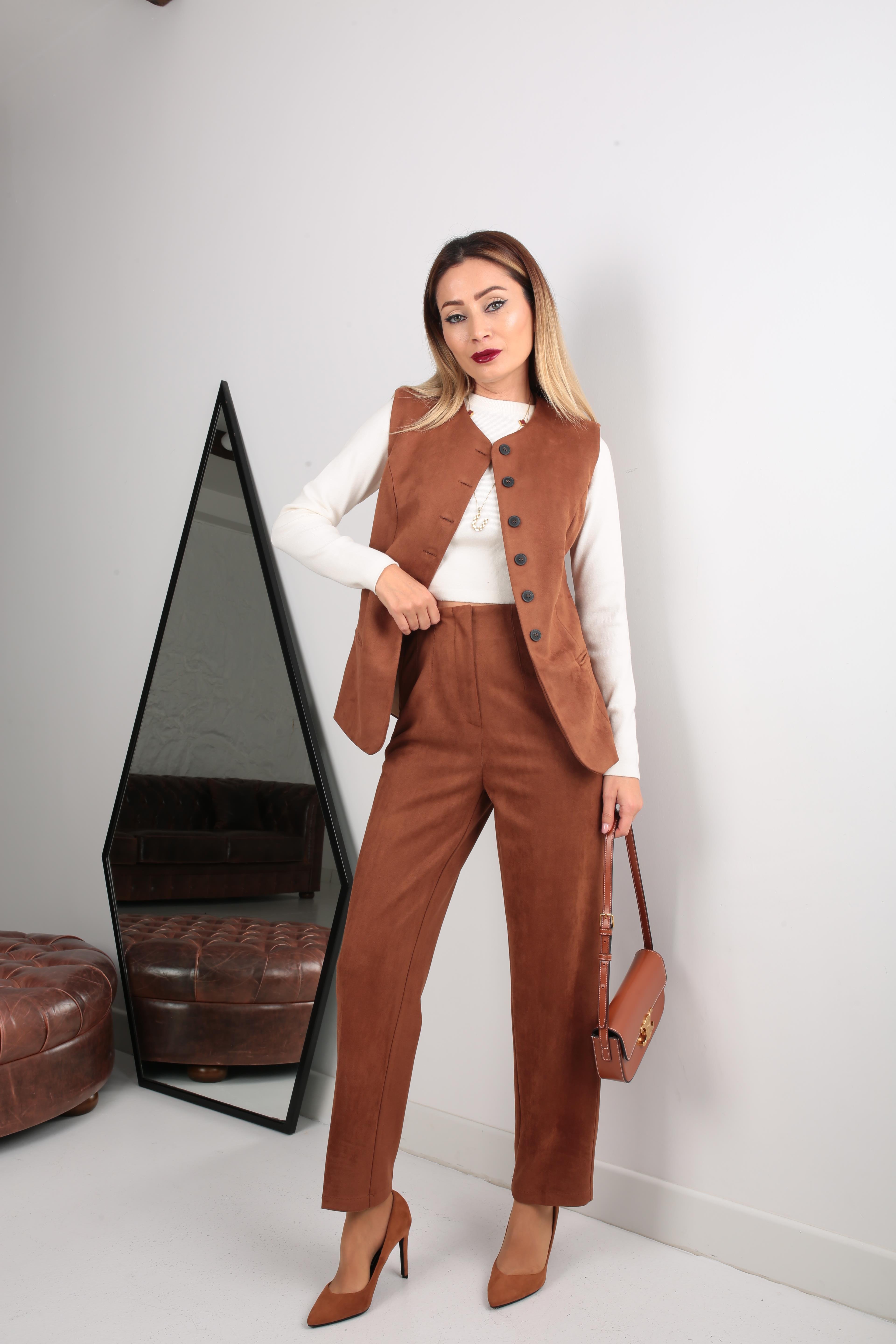 Taba Yelekli Nubuk Takım TAKIM