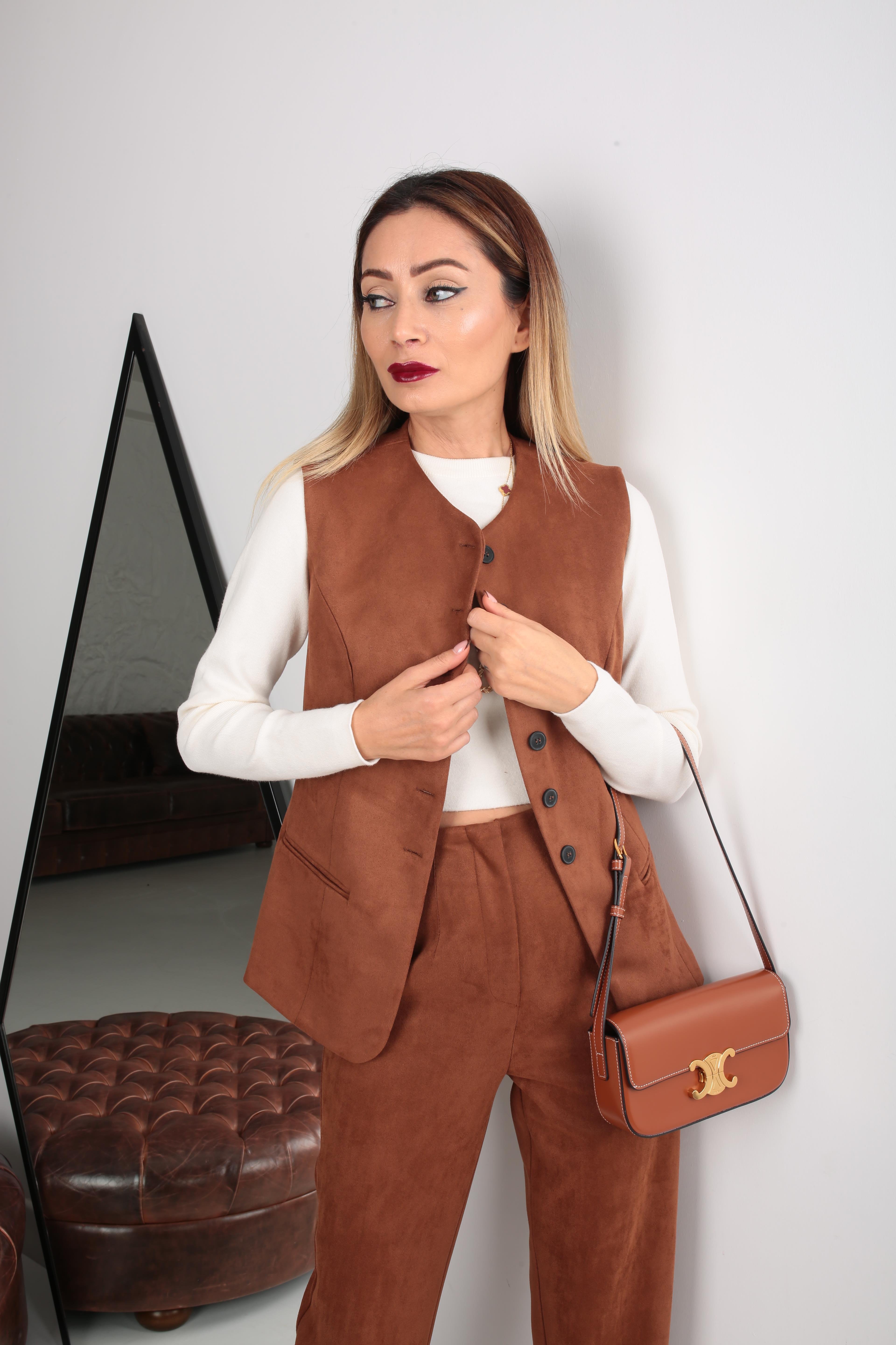 Taba Yelekli Nubuk Takım TAKIM