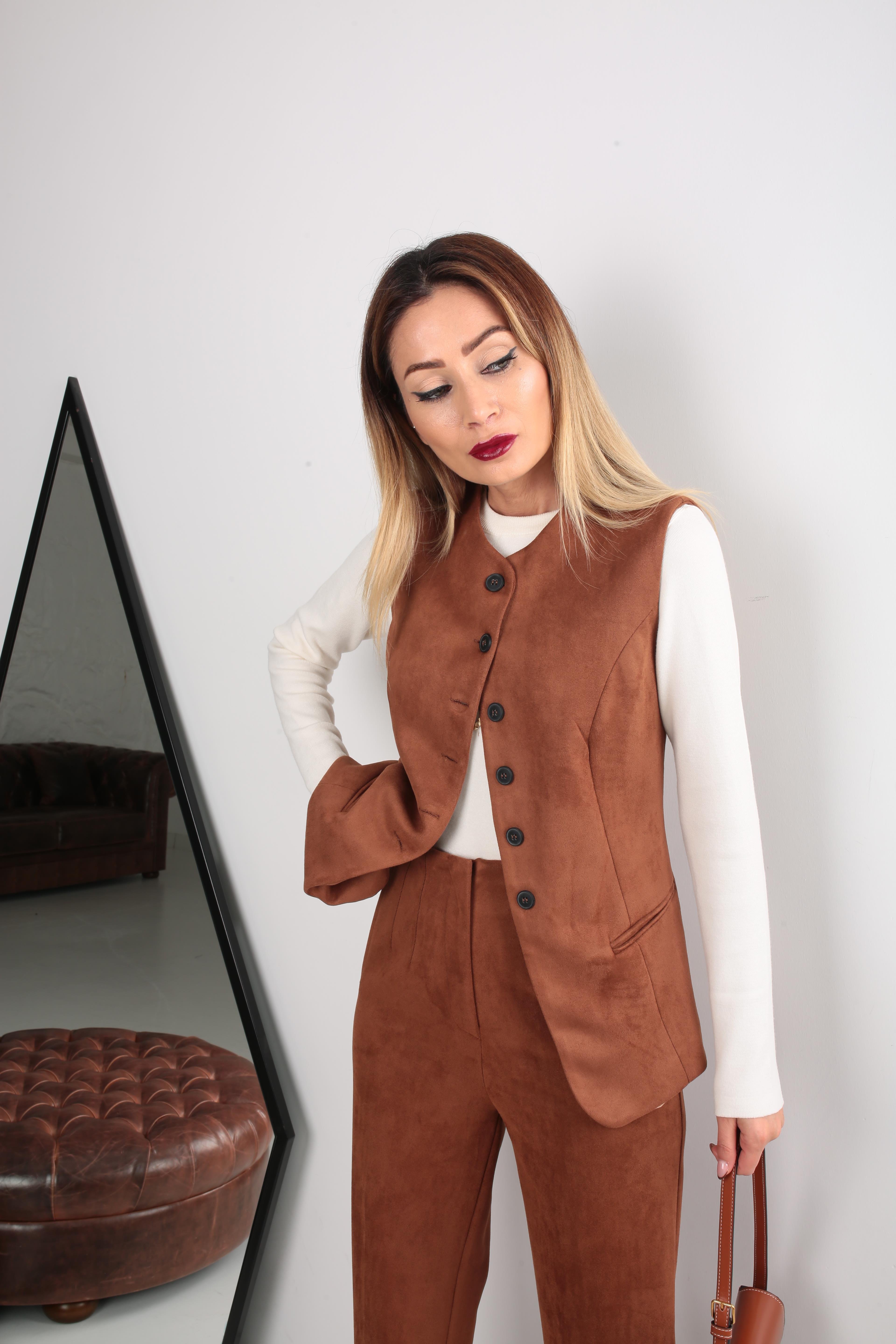 Taba Yelekli Nubuk Takım TAKIM