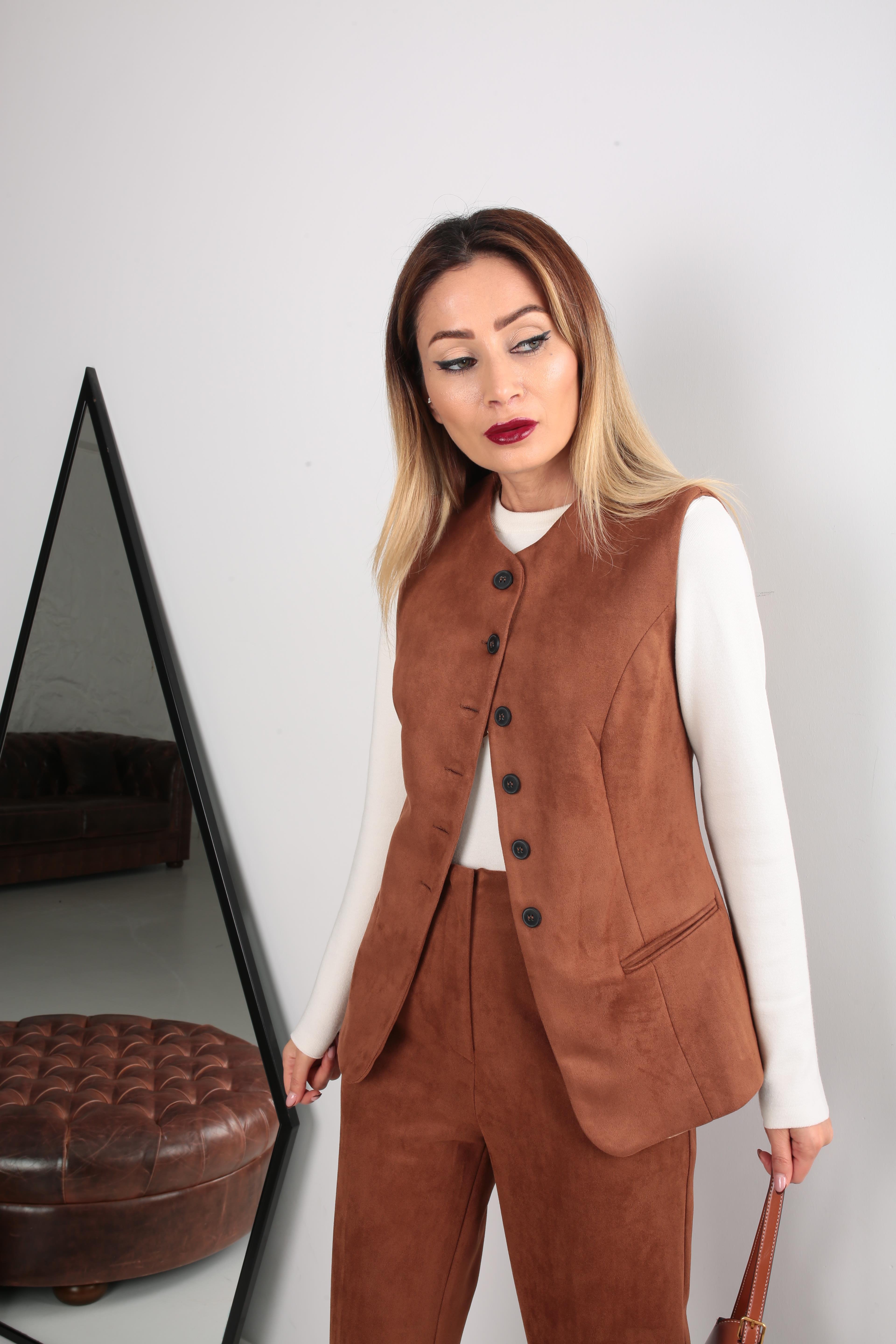 Taba Yelekli Nubuk Takım TAKIM