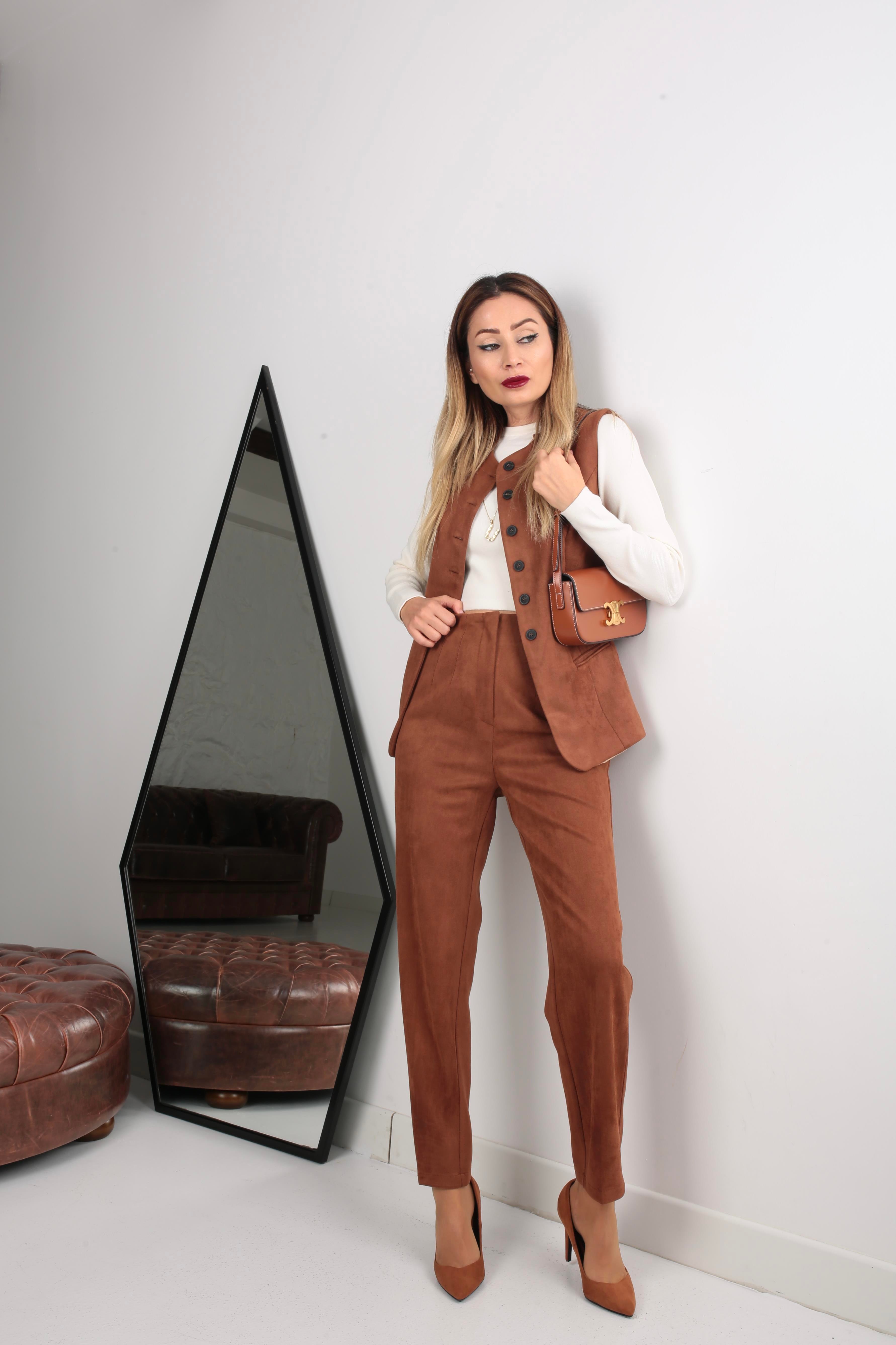 Taba Yelekli Nubuk Takım TAKIM