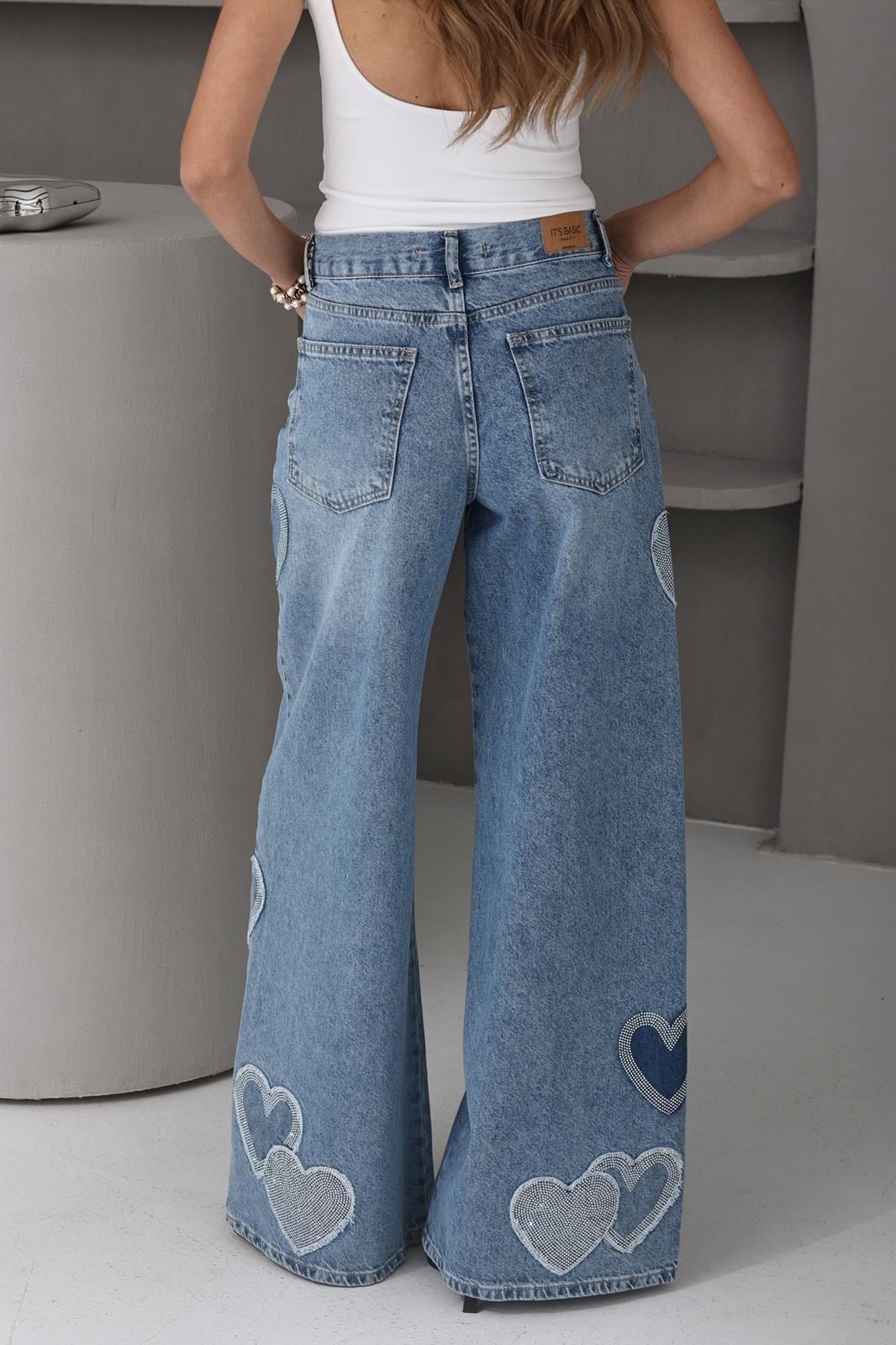 Taş Baskılı Palazzo Jean83644-2s5) JEAN | NO33
