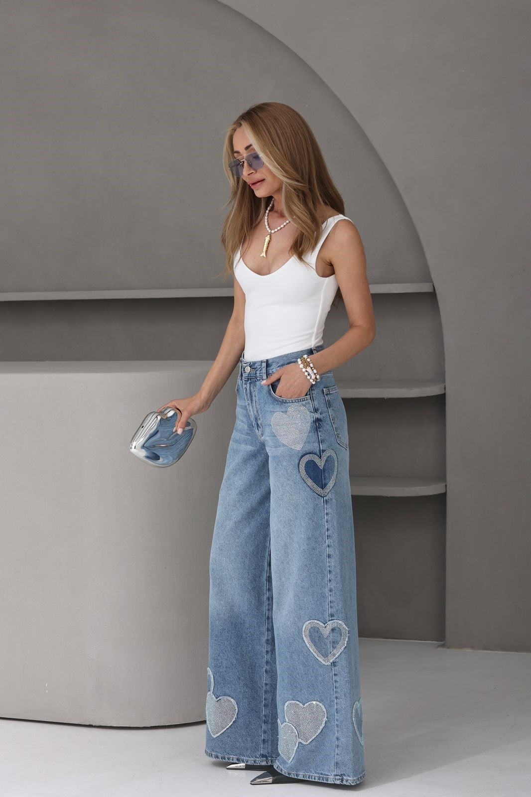 Taş Baskılı Palazzo Jean83644-2s5) JEAN | NO33