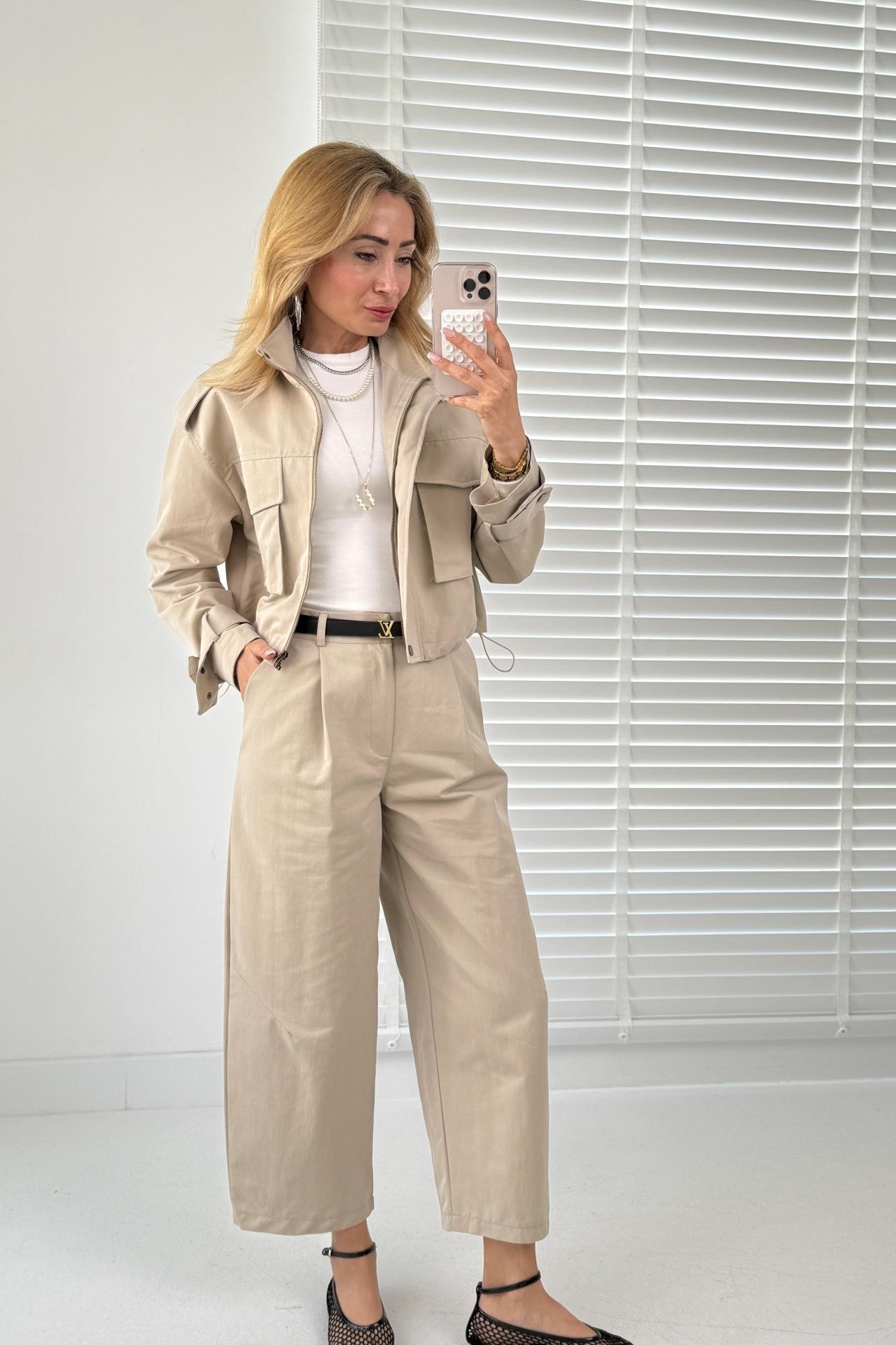 Taş Cepli Tensel Gabardin Takım TAKIM