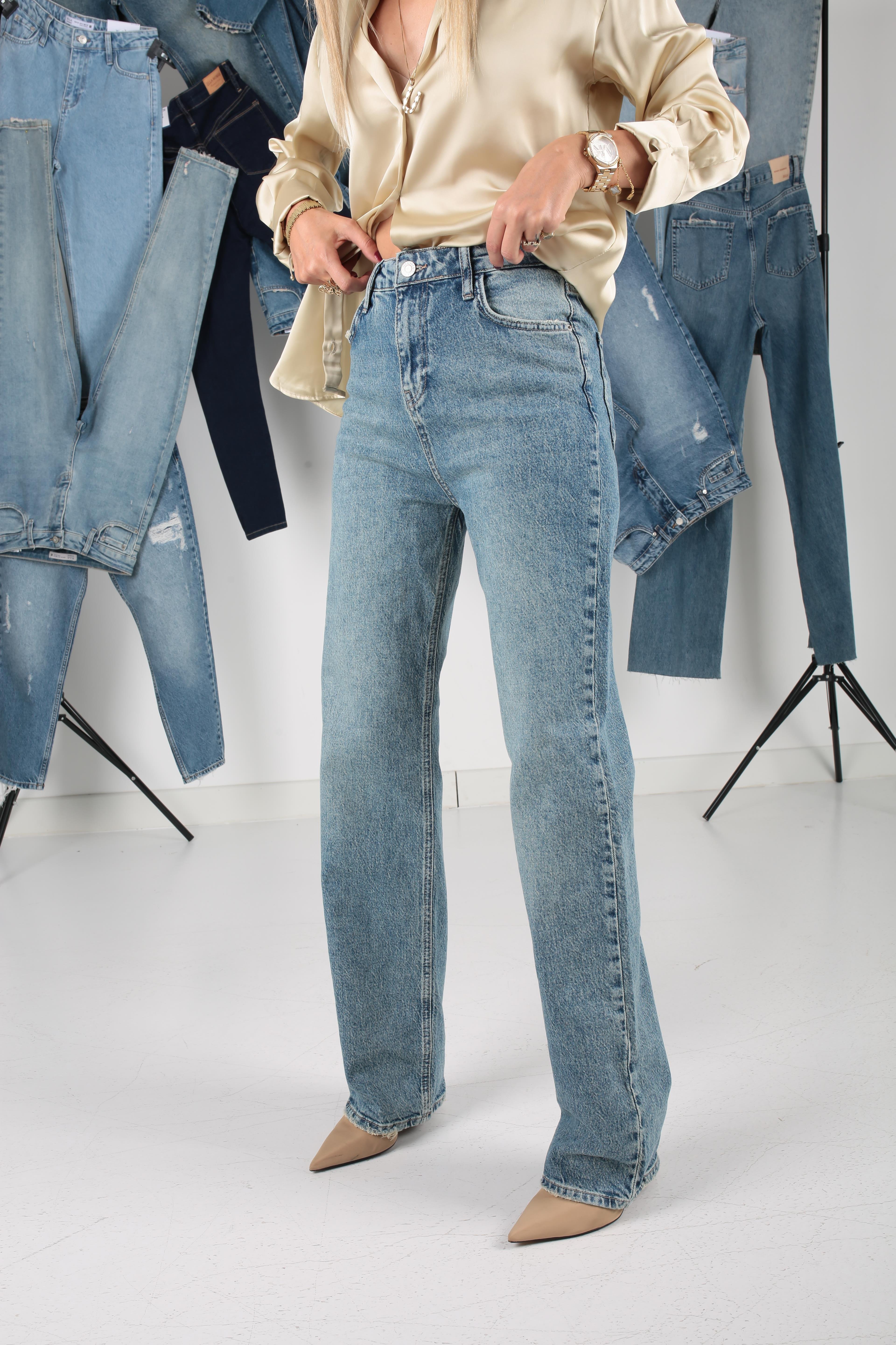 Taşlamalı Vıntage Slım Jean(1875-3) JEAN