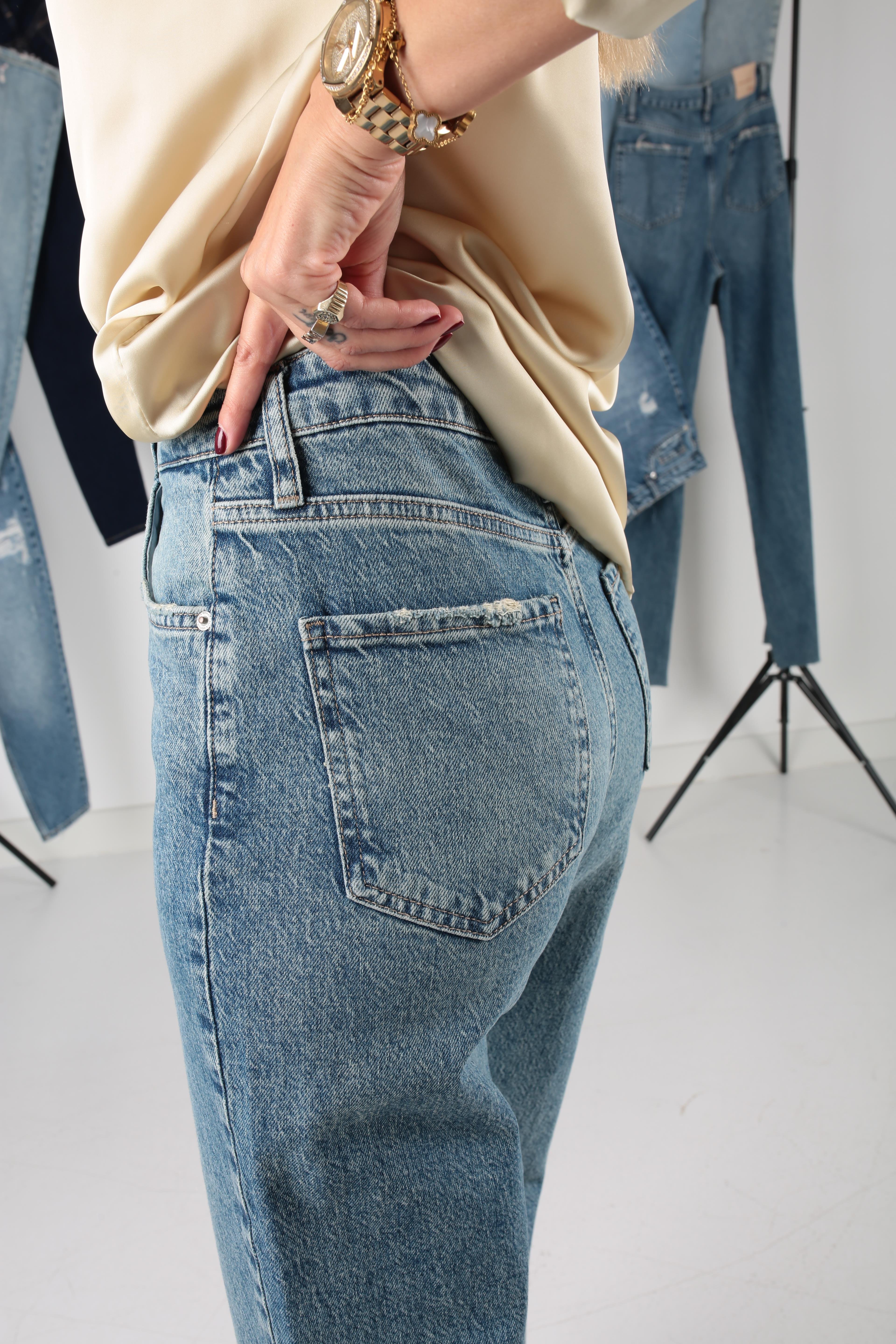 Taşlamalı Vıntage Slım Jean(1875-3) JEAN