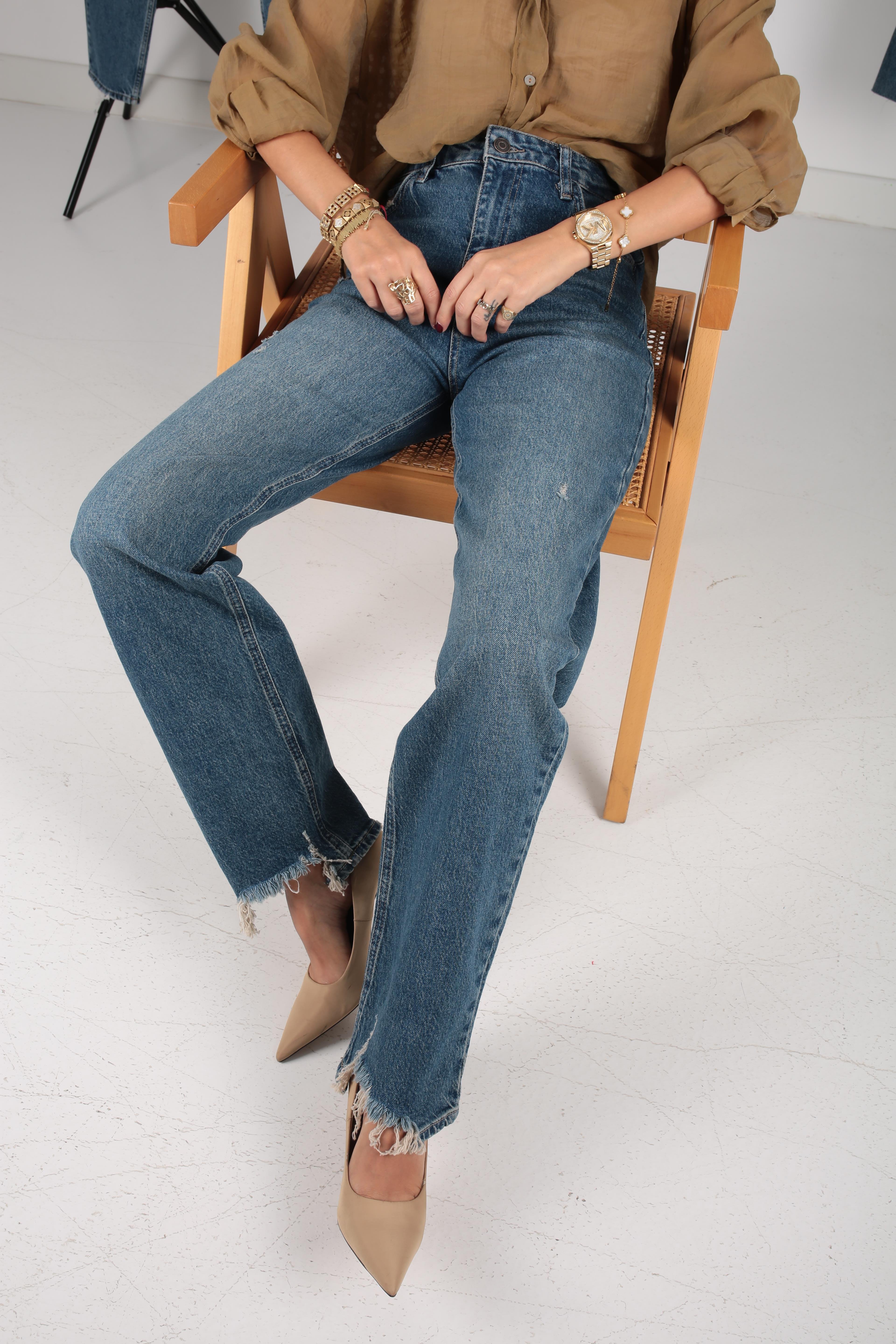 Tırnaklı Vintage Slim Jean(1875-1) JEAN