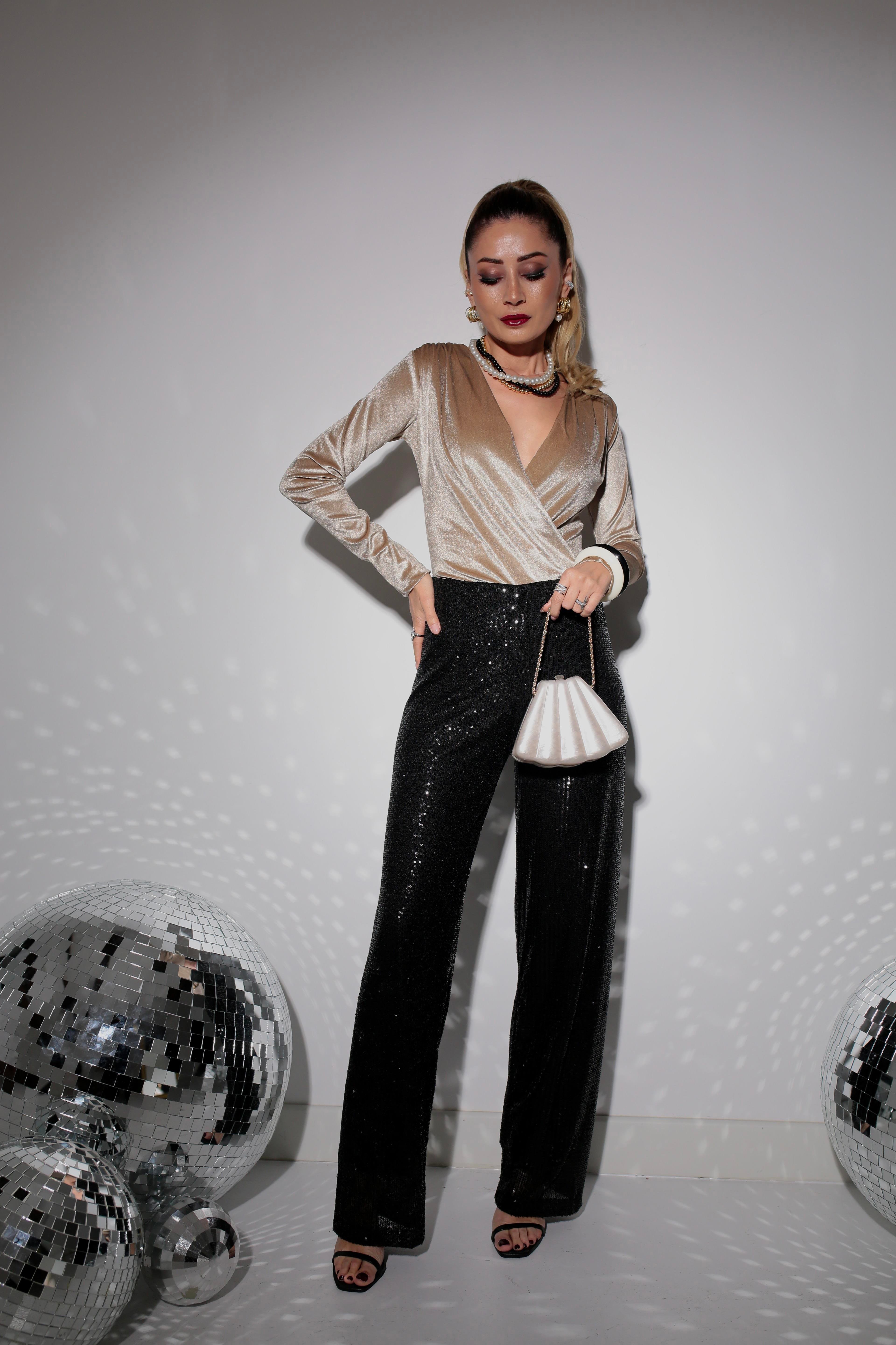 Vizon Kadife Badysüit BLUZ