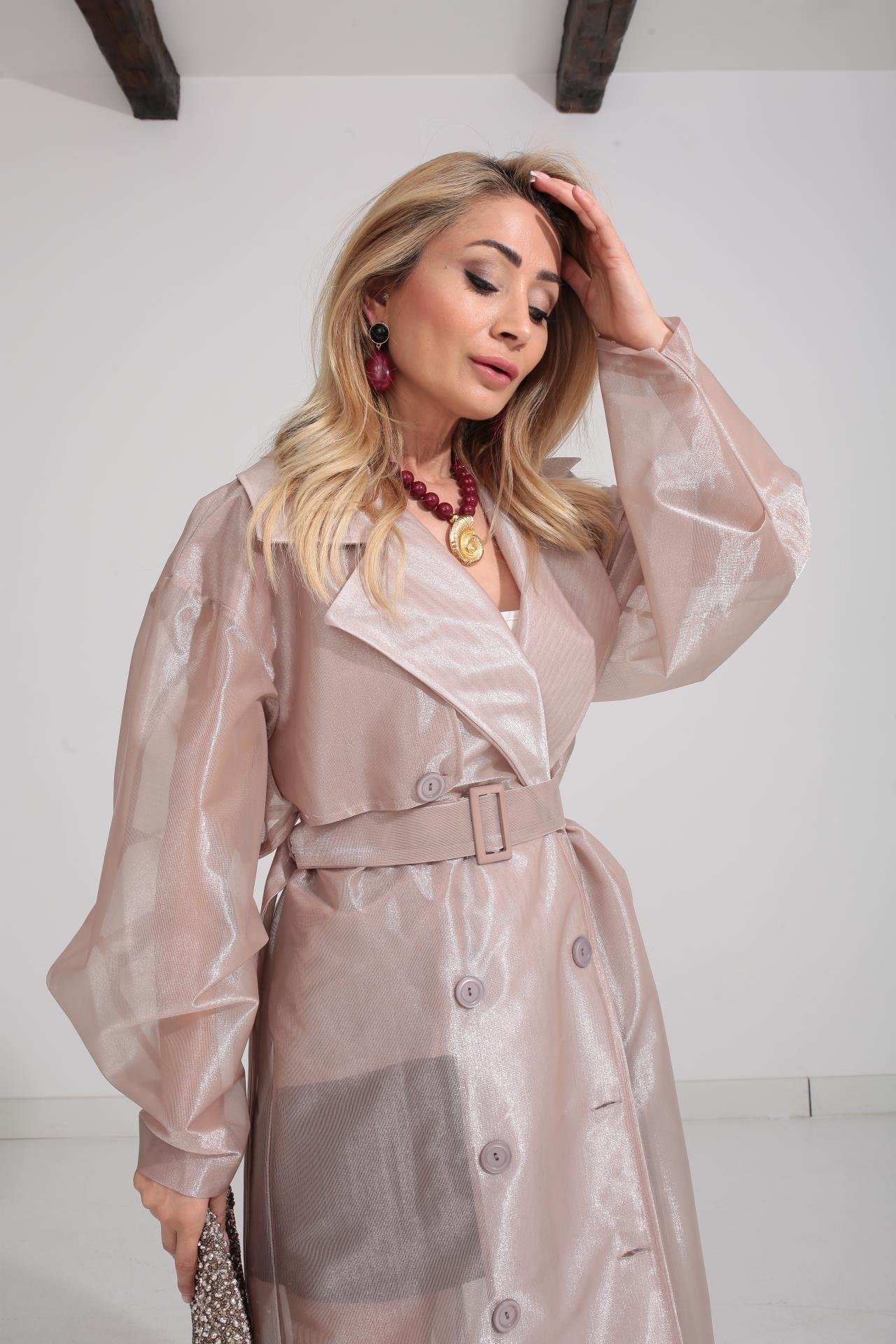 Vizon Organze Tül Trenç TRENÇKOT