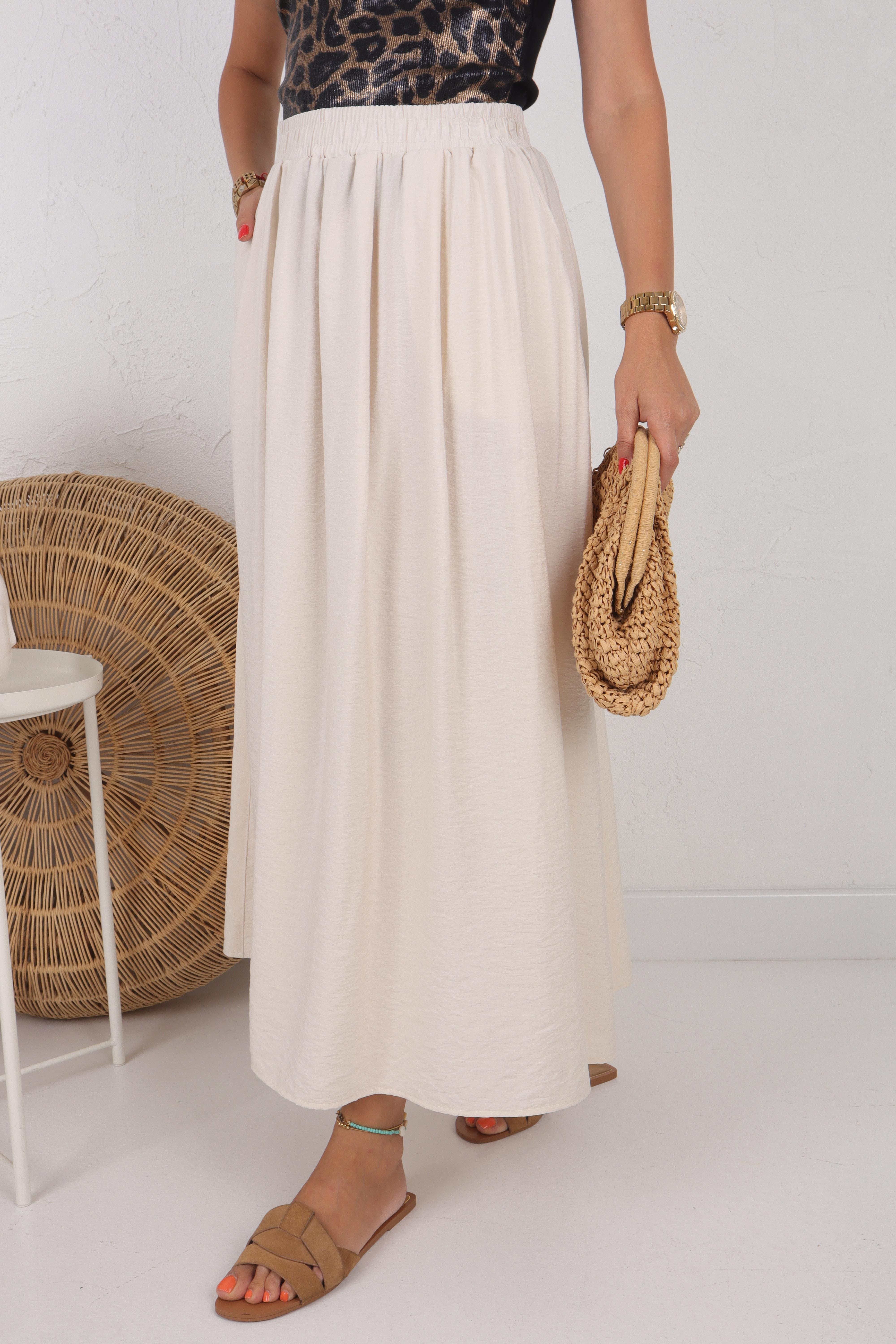 Yandan Cepli Lastikli Taş Etek ETEK