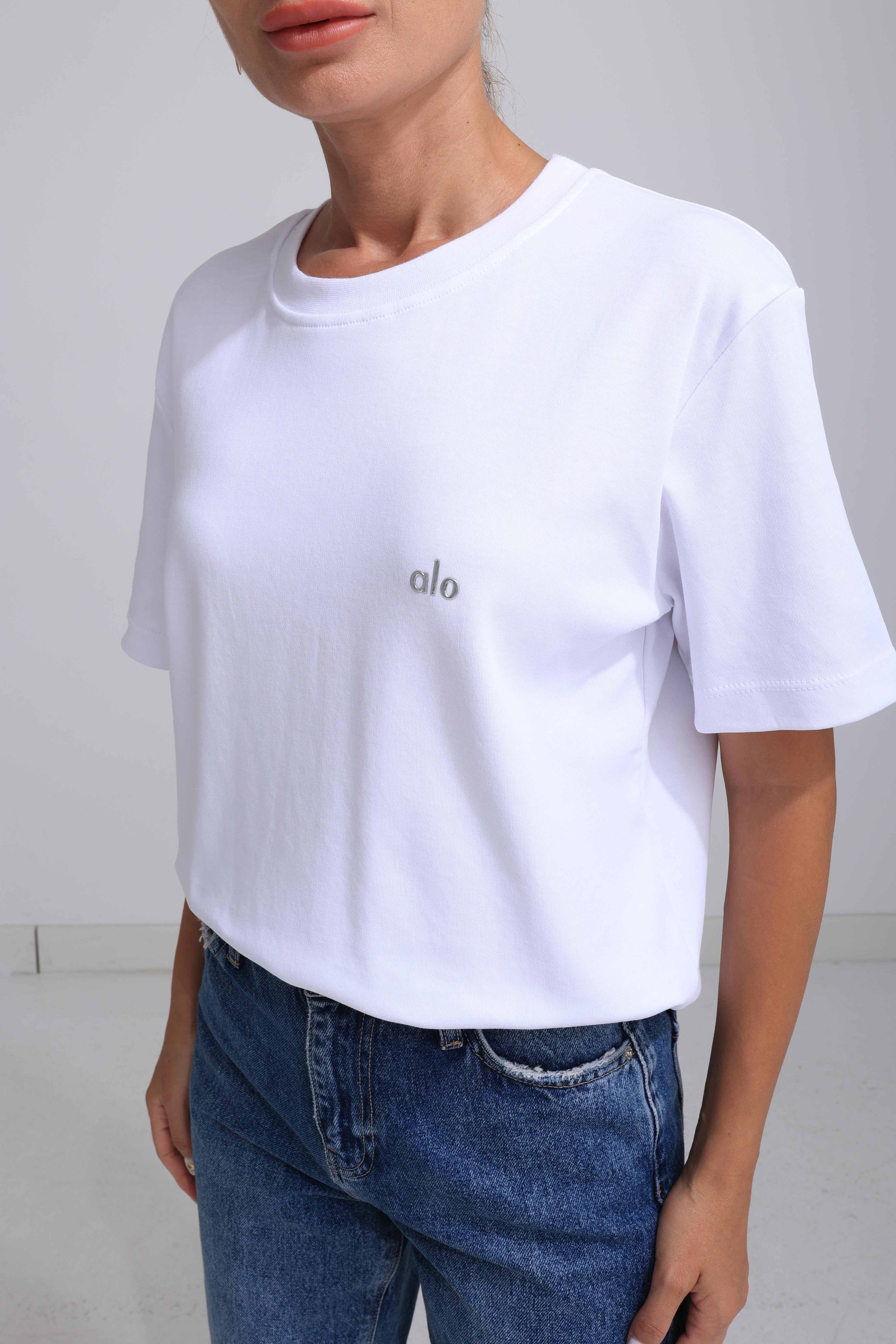 Yazı Baskılı Beyaz Basic Tshirt T-SHİRT | NO33