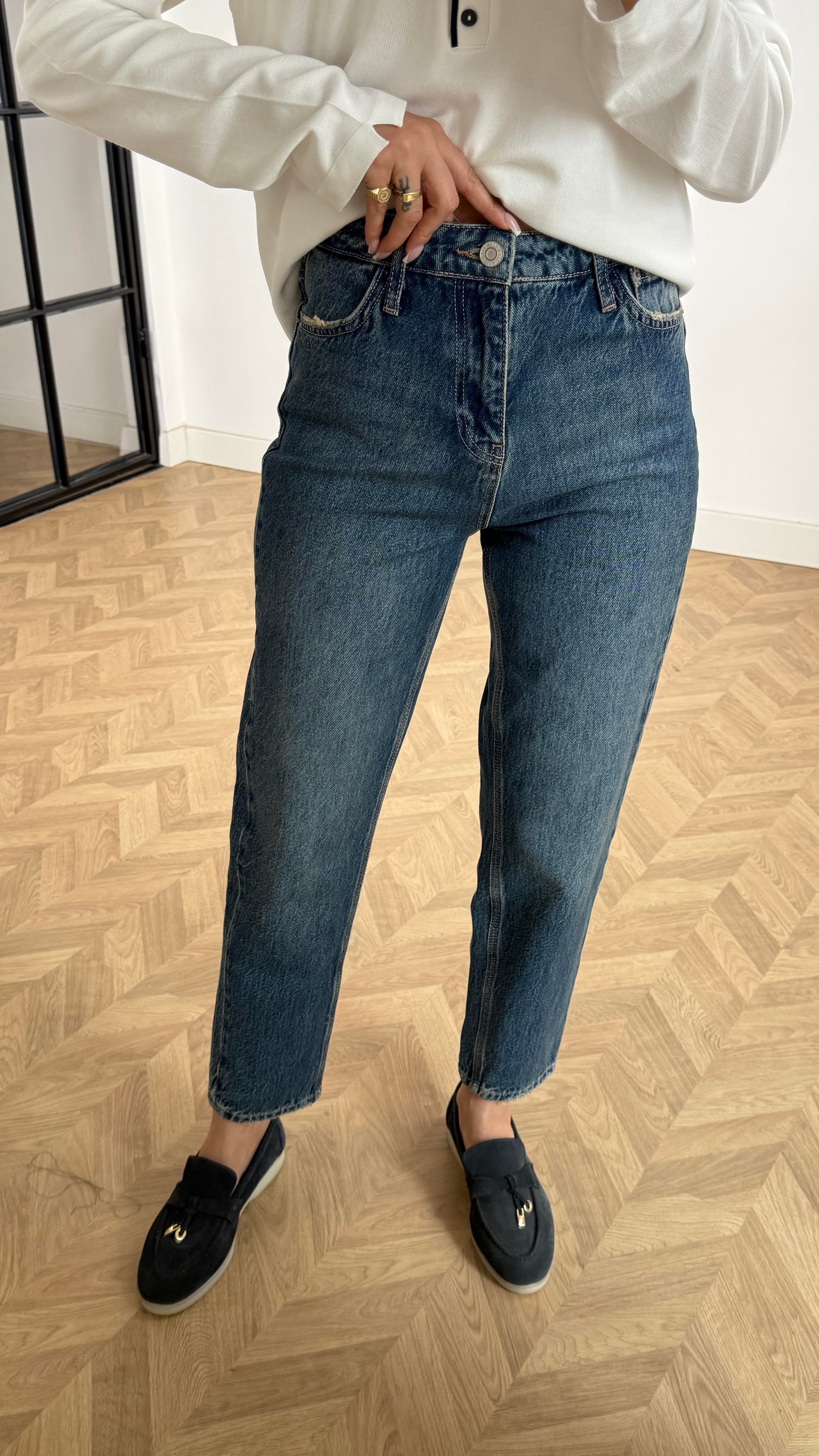 Yıkamalı Paça Detay Mom Jean (1895-1) JEAN