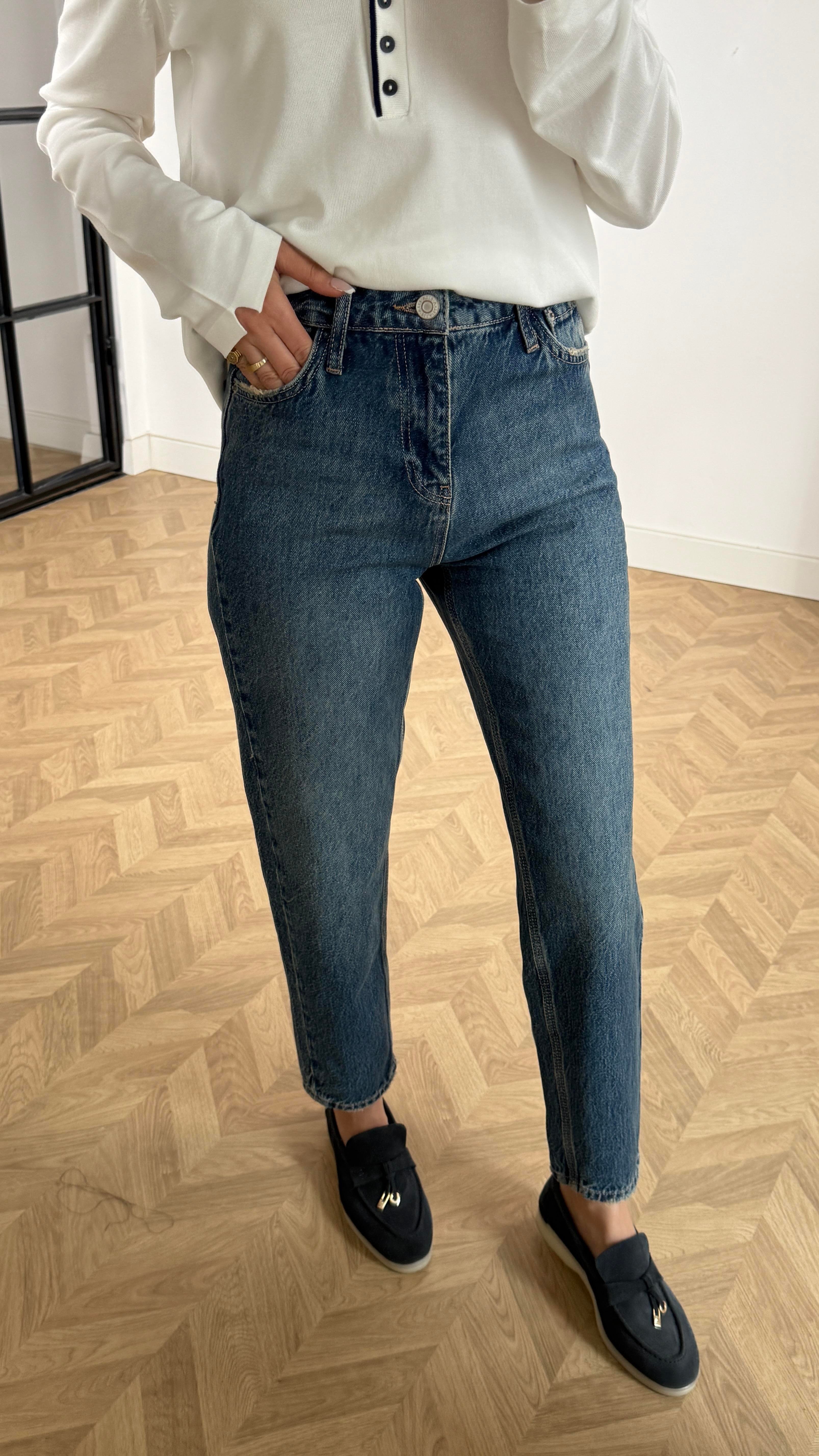 Yıkamalı Paça Detay Mom Jean (1895-1) JEAN