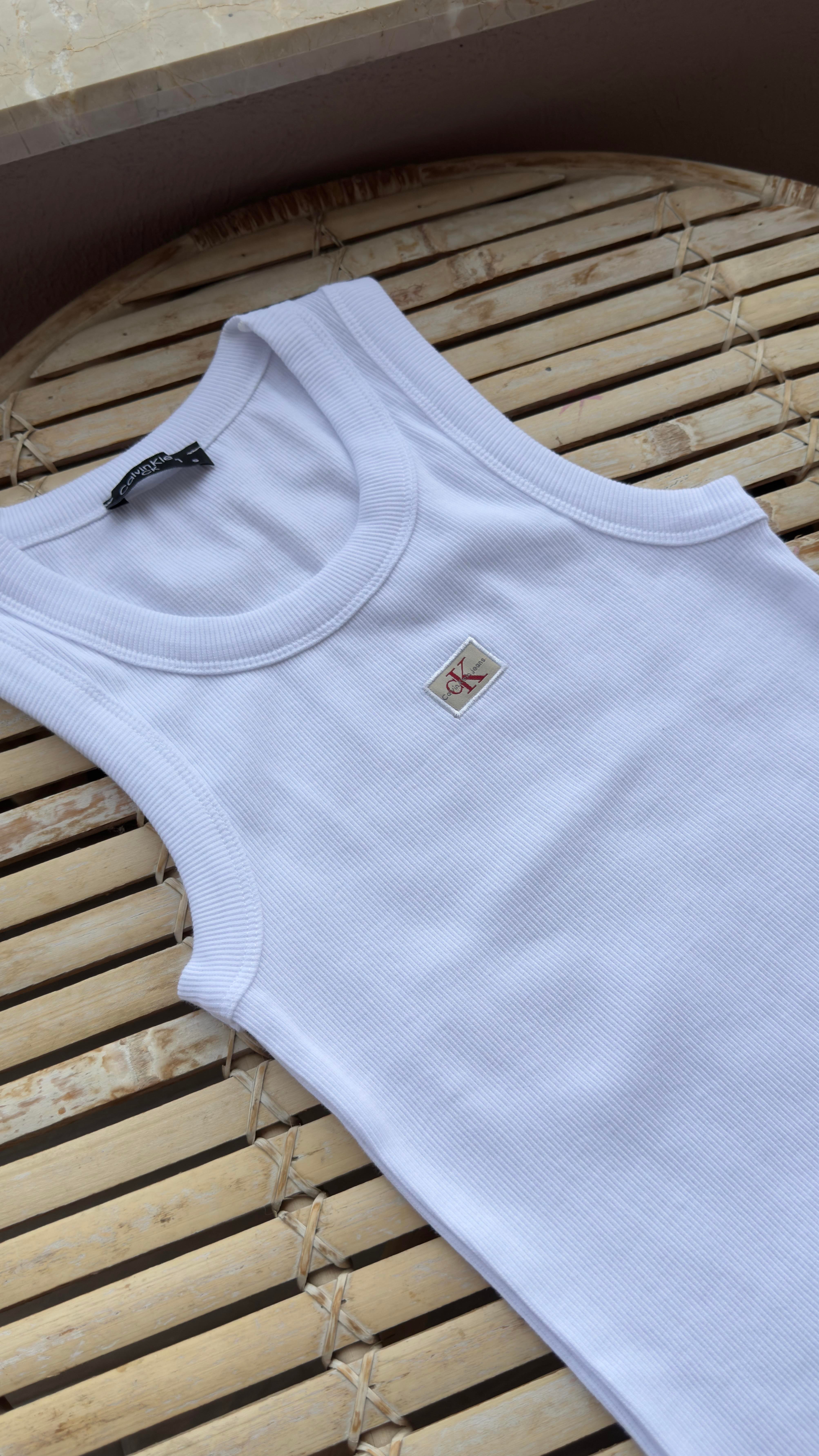 Yüzücü Kol Küçük Nakışlı Beyaz Atlet ATLET | NO33