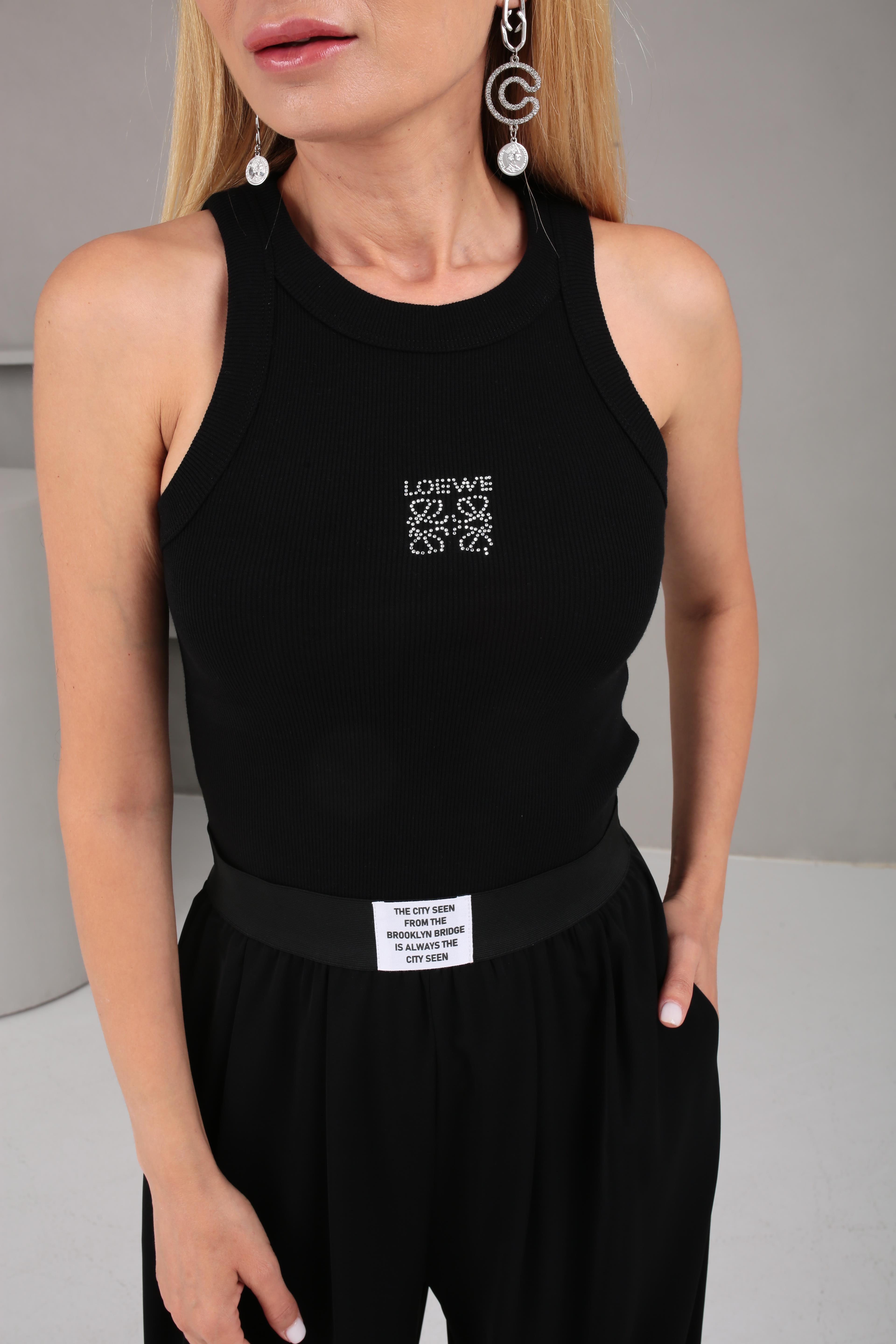 Yüzücü Kol Siyah Loewe Taş İşli Atlet ATLET | NO33