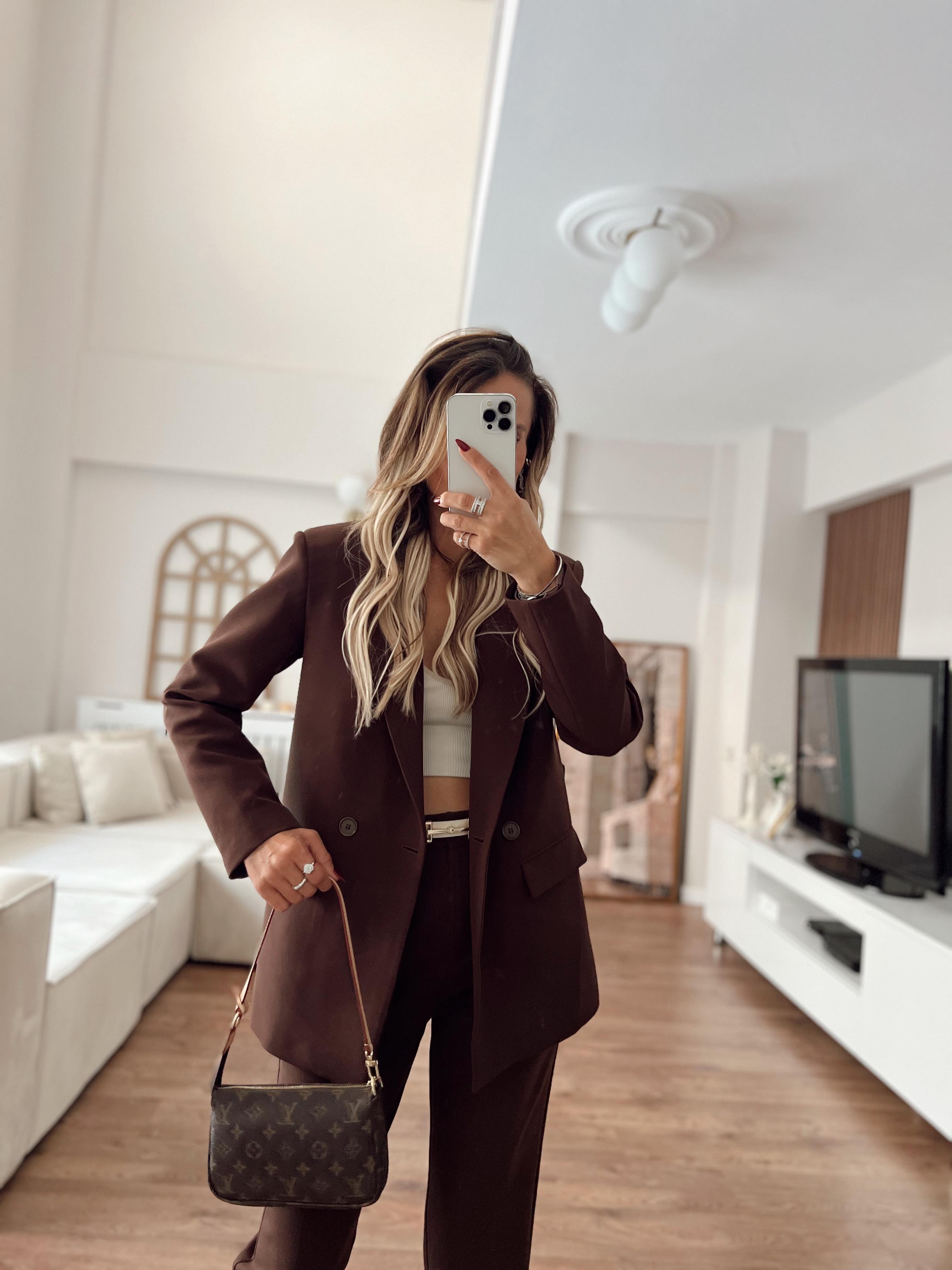 Nişantaşı Butik ACI KAHVE BLAZER CEKET