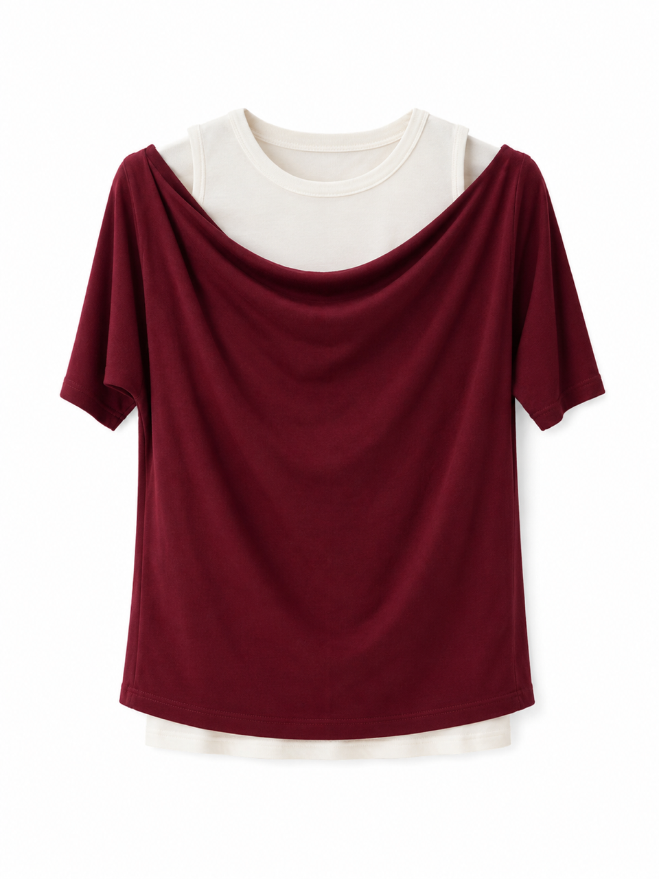 Nişantaşı Butik ATLET BLUZ 2Lİ SET BORDO