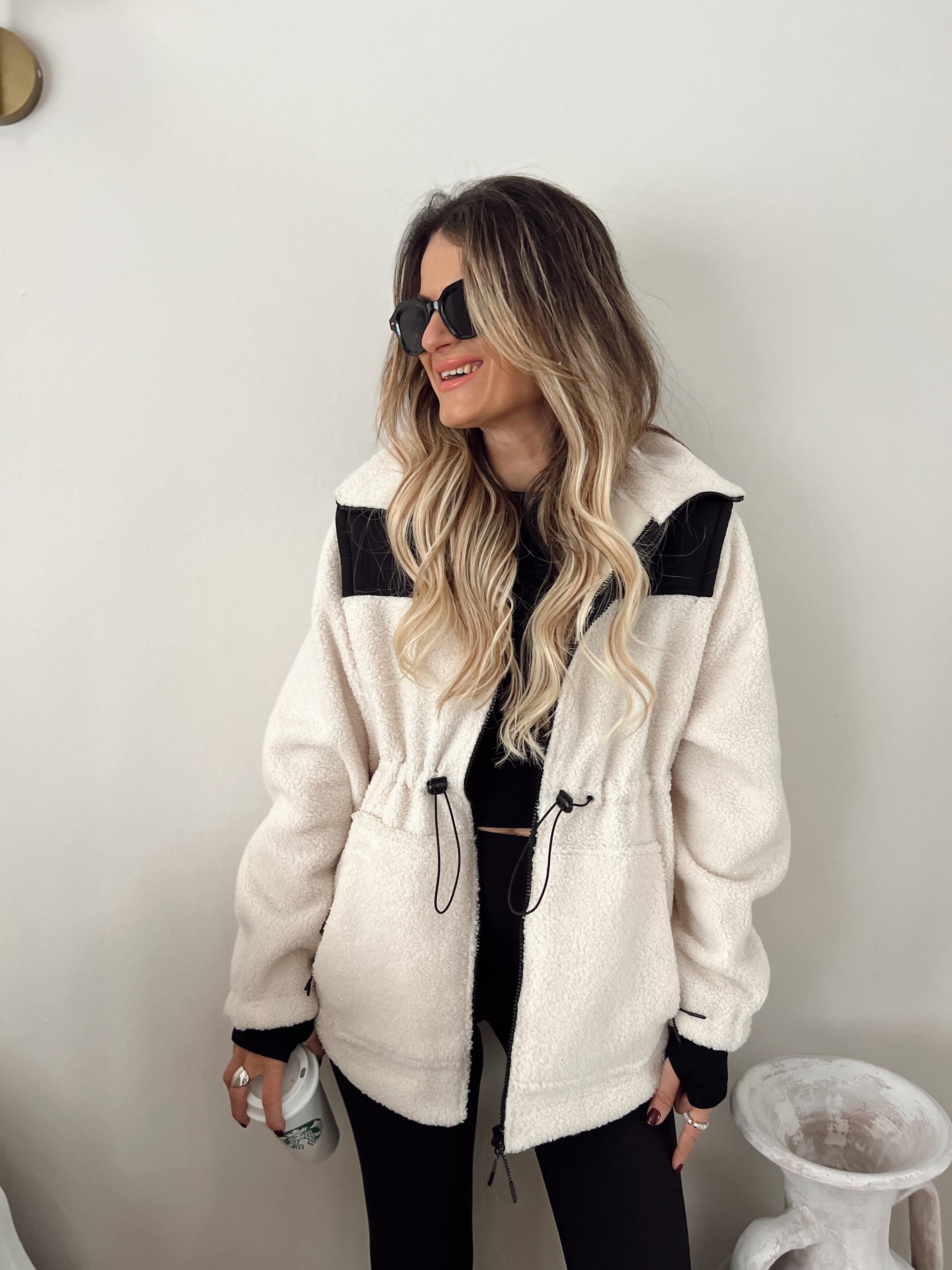 Nişantaşı Butik BEL BÜZGÜ DETAY TERMAL TEDDY CEKET
