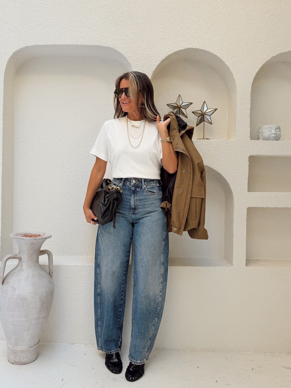 Nişantaşı Butik DİKİŞ DETAY YÜKSEK BEL BARREL JEAN