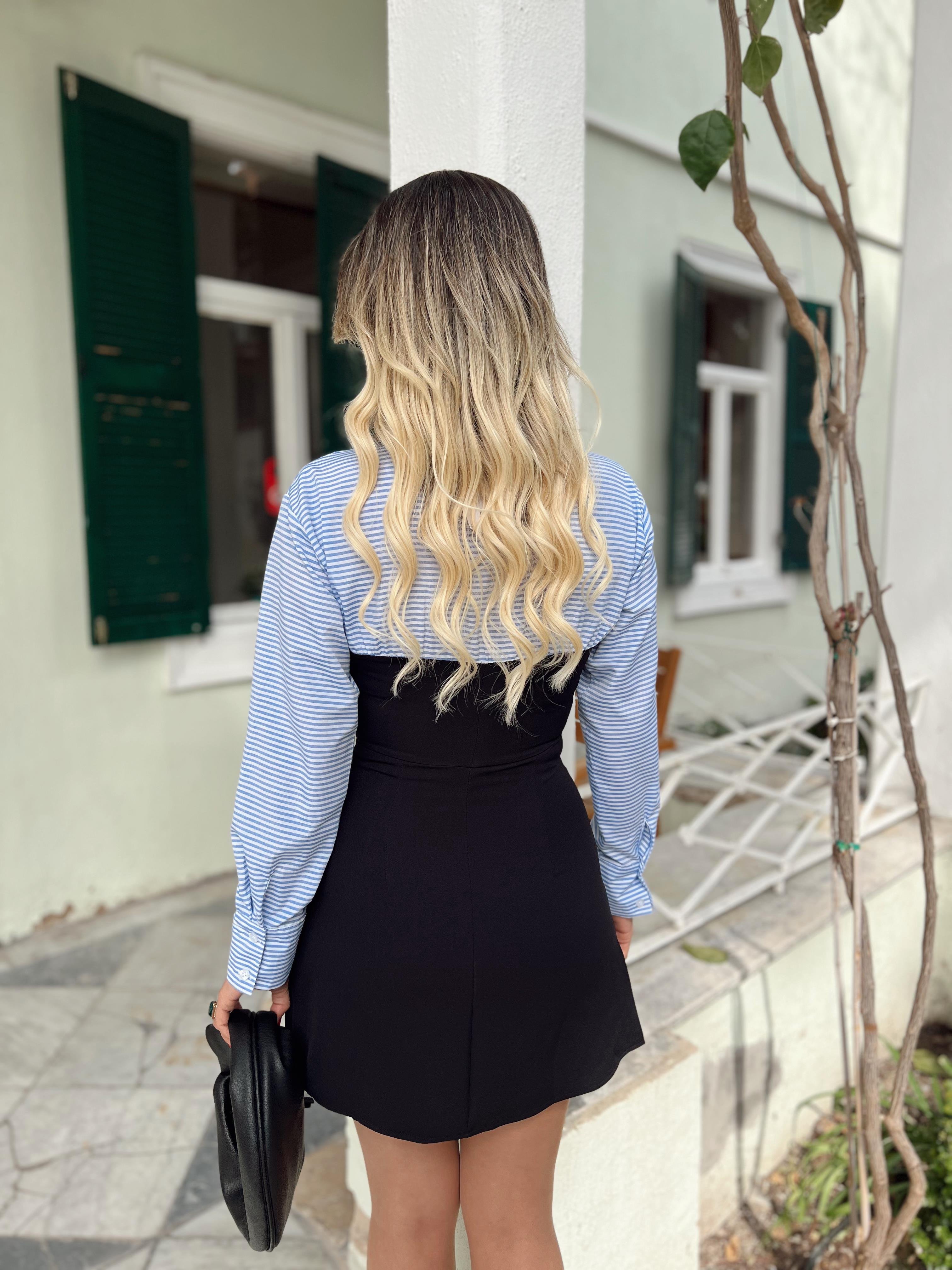 GÖMLEK DETAY SÜS CEPLİ ELBİSE · 4