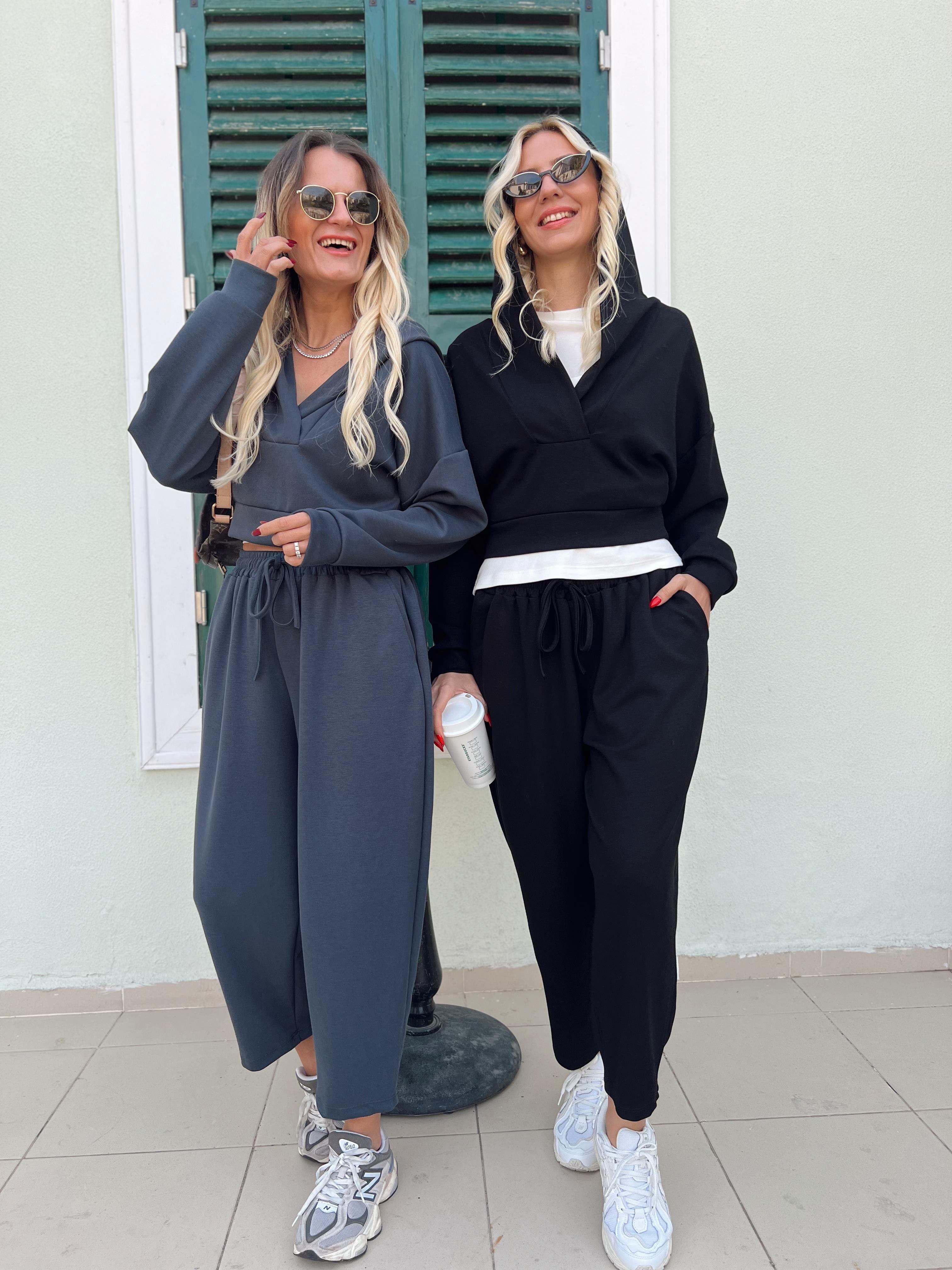 KAPÜŞONLU SWEAT PANTOLON TAKIM İNDİGO · 4