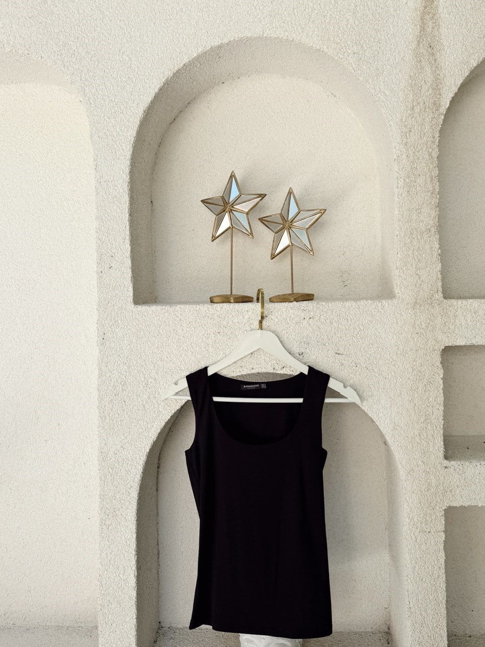 Nişantaşı Butik KARE YAKA ÇİFT KAT BASİC BLUZ SİYAH