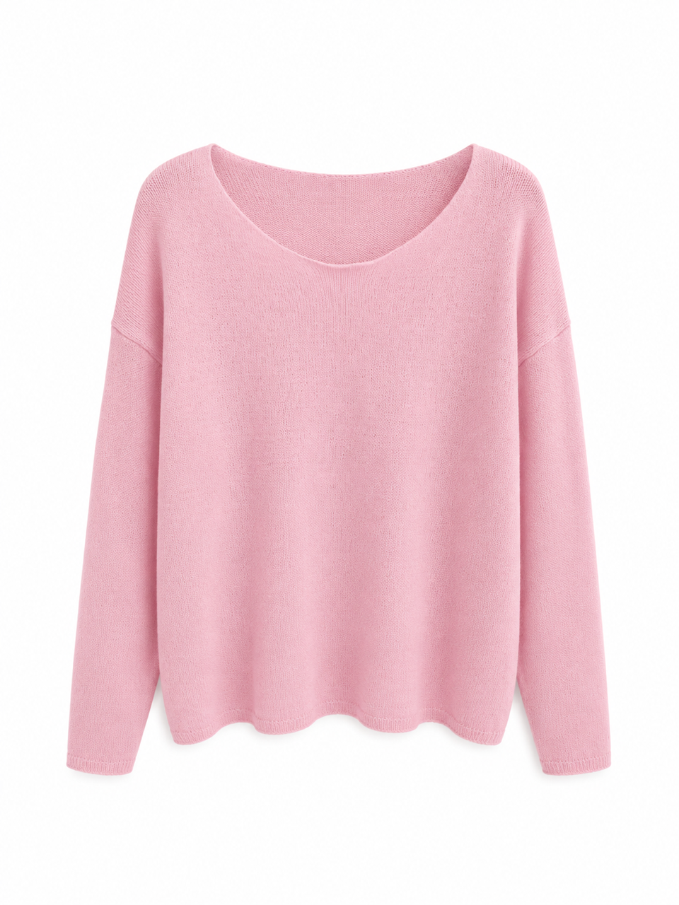 Nişantaşı Butik KAYIK YAKA MERSERİZE PEMBE