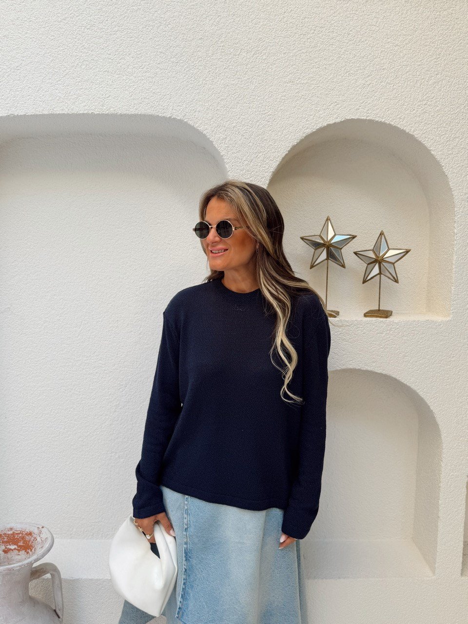 Nişantaşı Butik LACİVERT MERSERİZE TRİKO