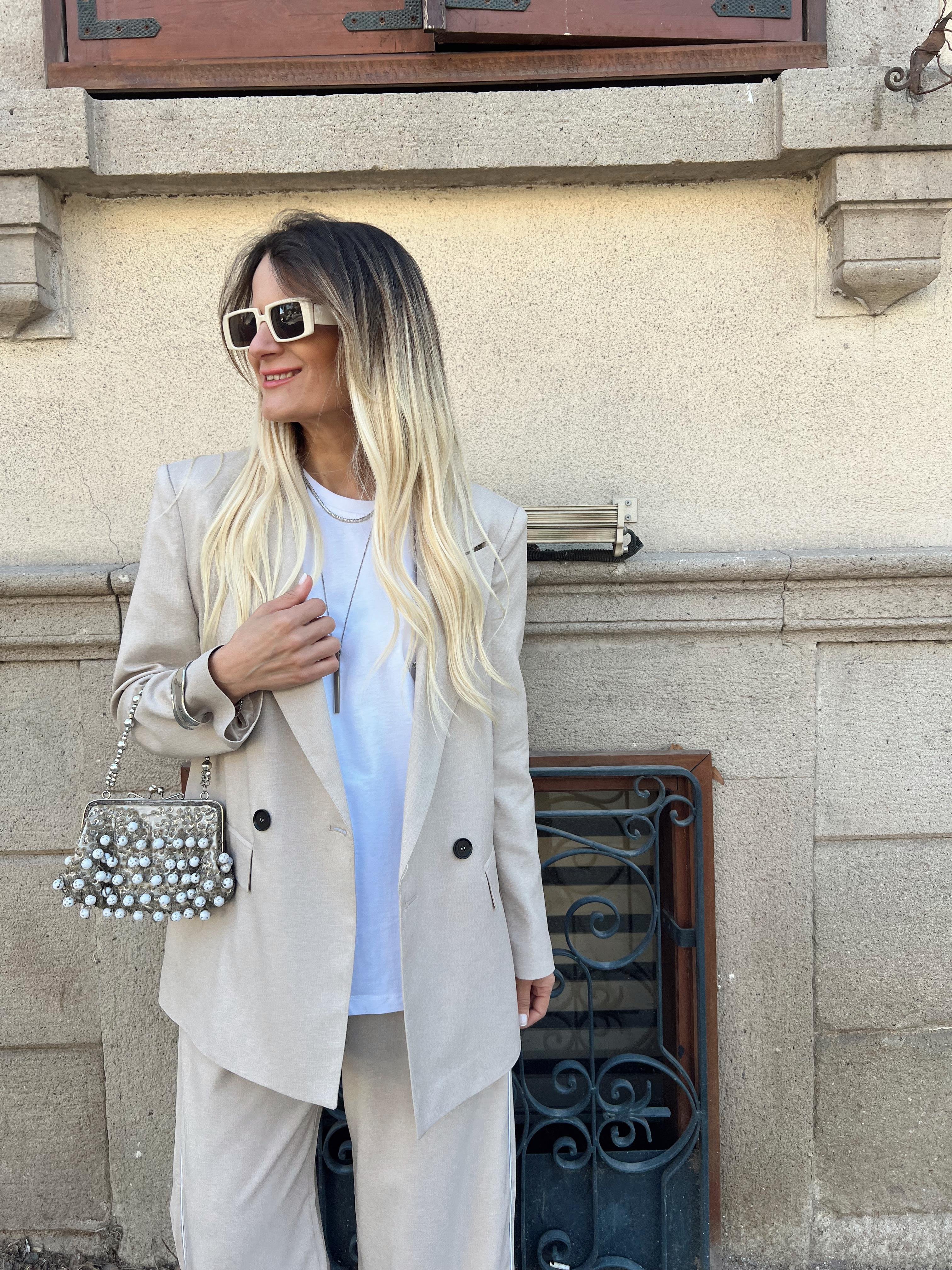 ŞERİT DETAY BLAZER&PANTOLON TAKIM BEJ · 7