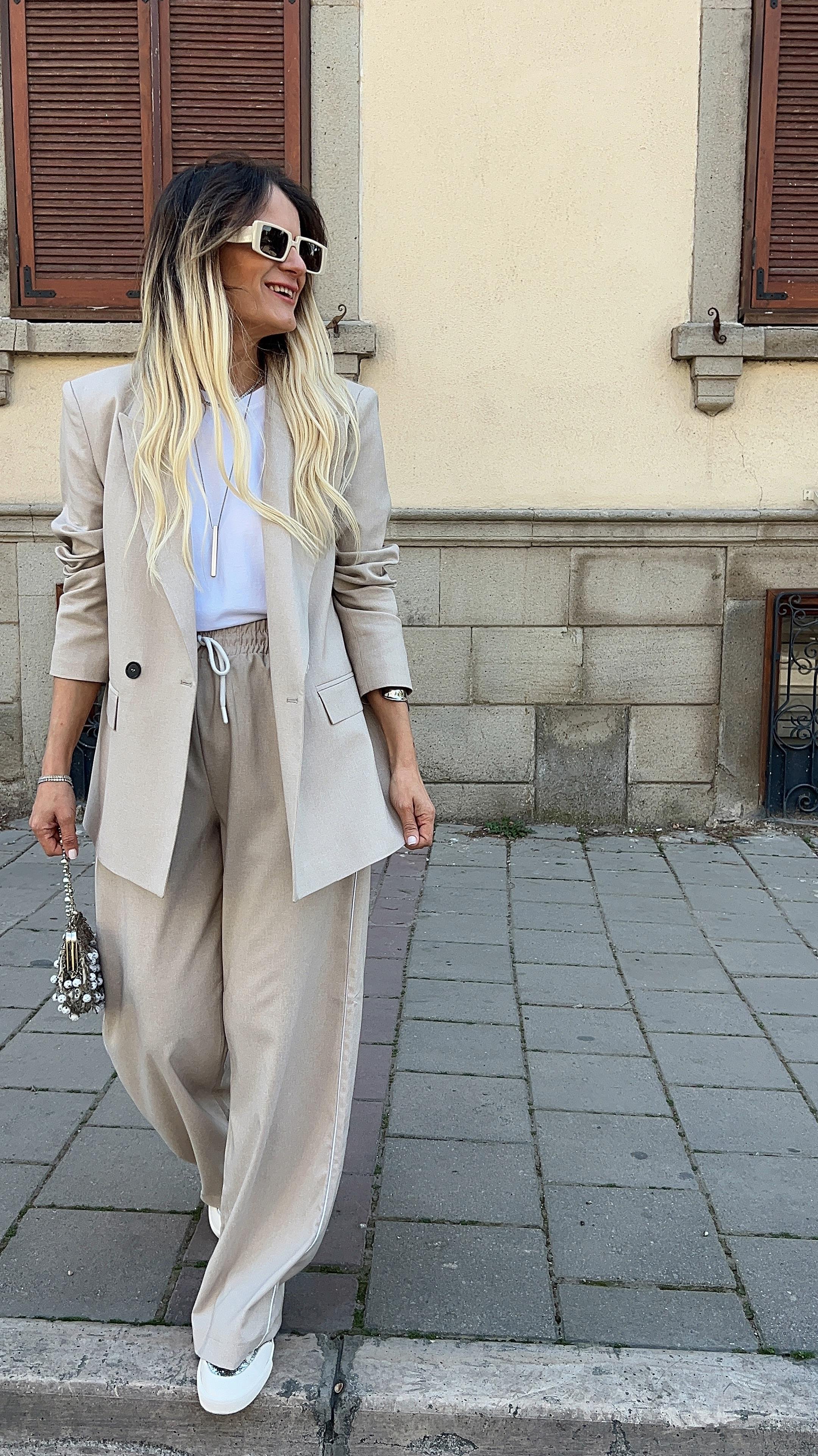 ŞERİT DETAY BLAZER&PANTOLON TAKIM BEJ · 5