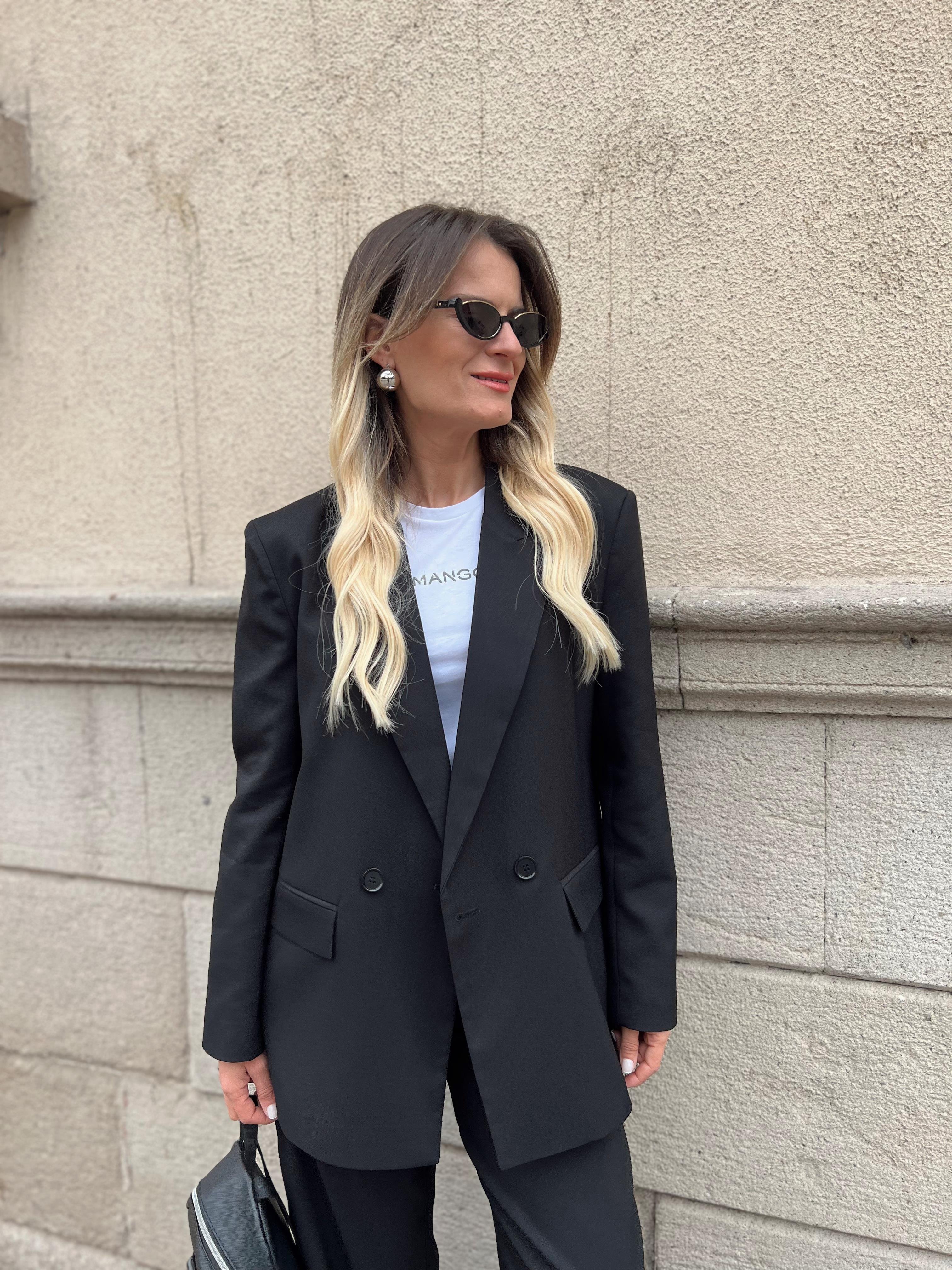 ŞERİT DETAY BLAZER&PANTOLON TAKIM SİYAH · 3